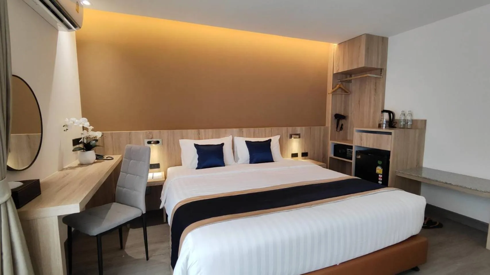 Bed in Hi Chiangmai Hotel