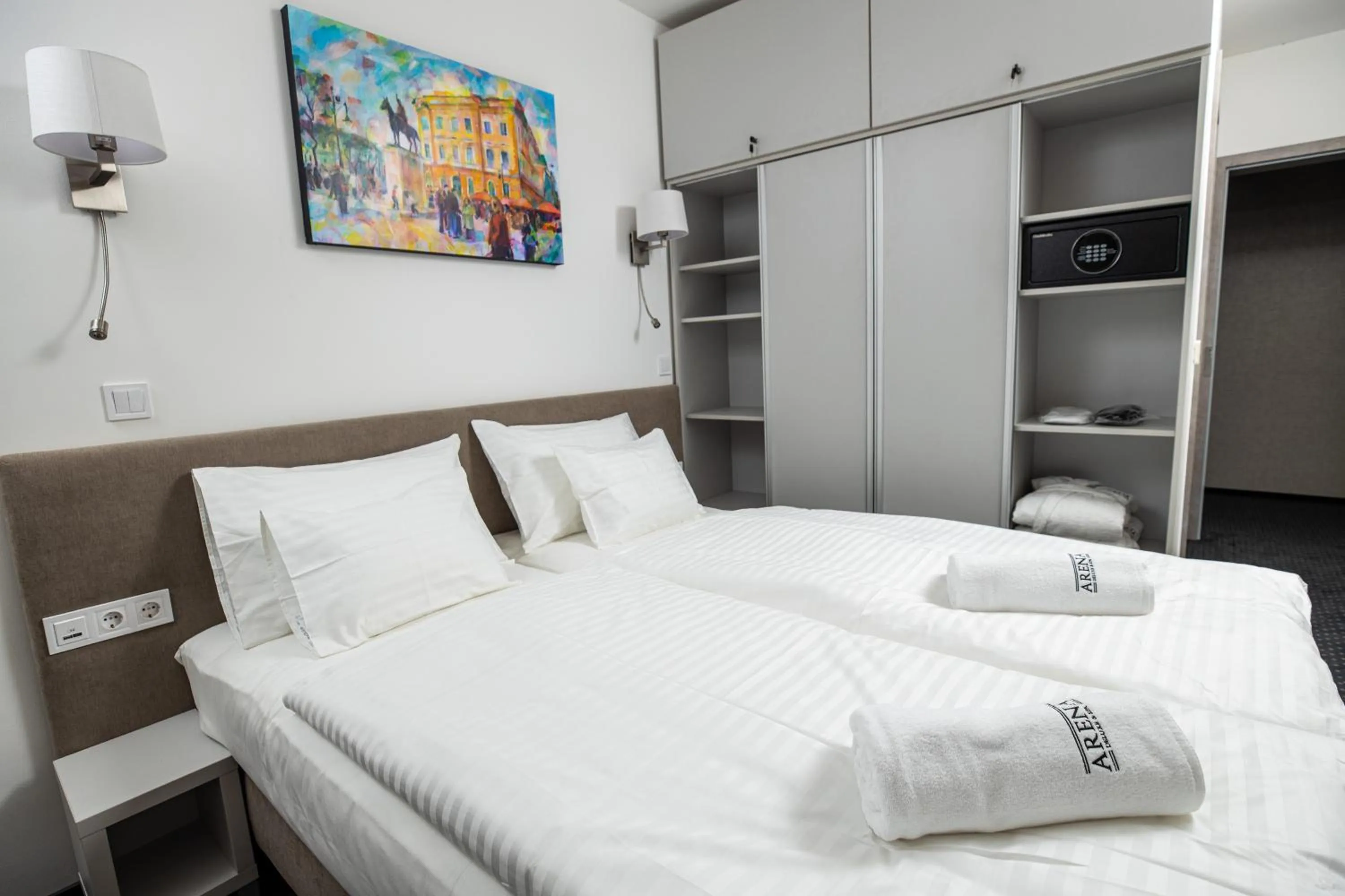 Bed in Arena Deluxe & Spa