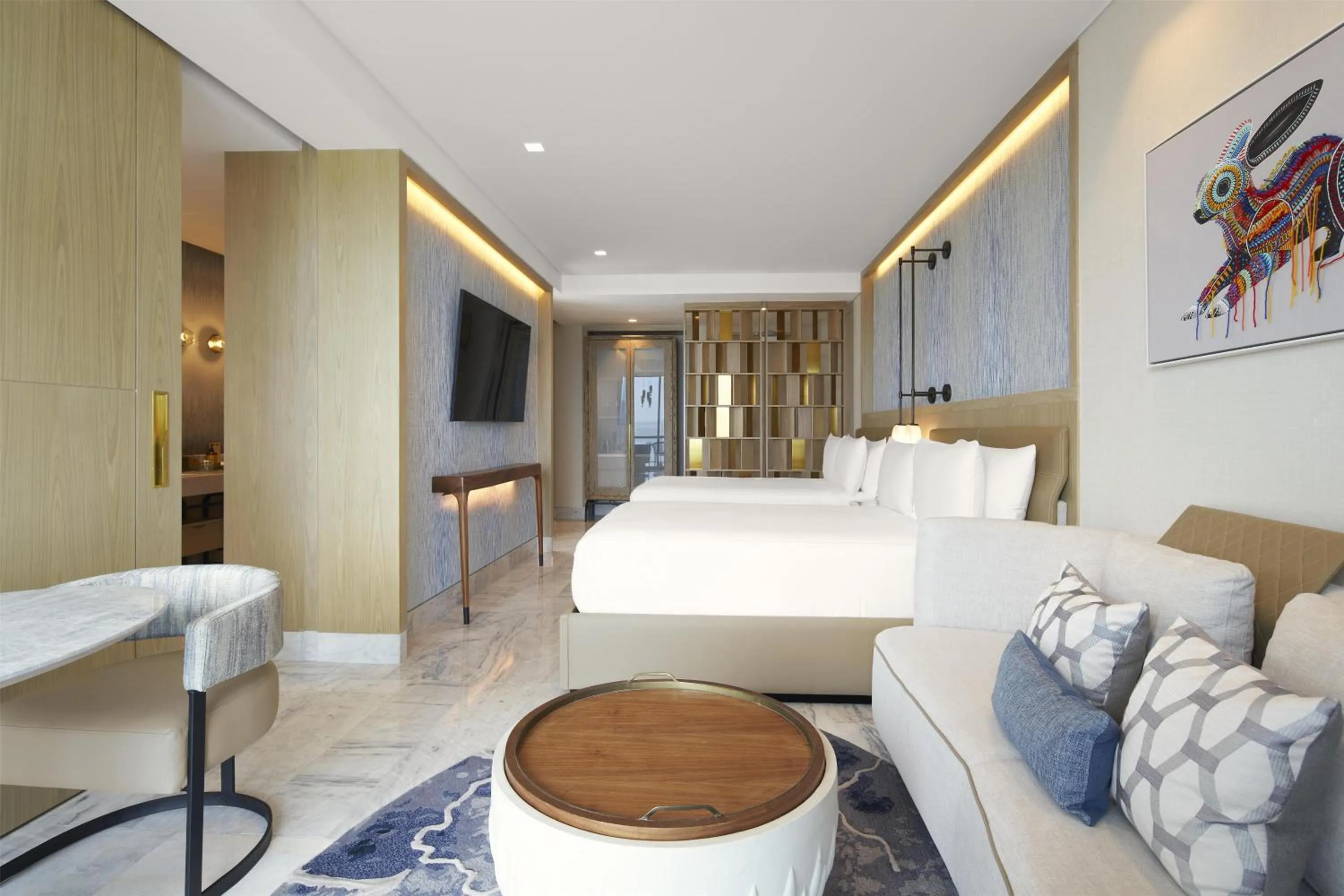 Photo of the whole room, Bed in Waldorf Astoria Riviera Maya