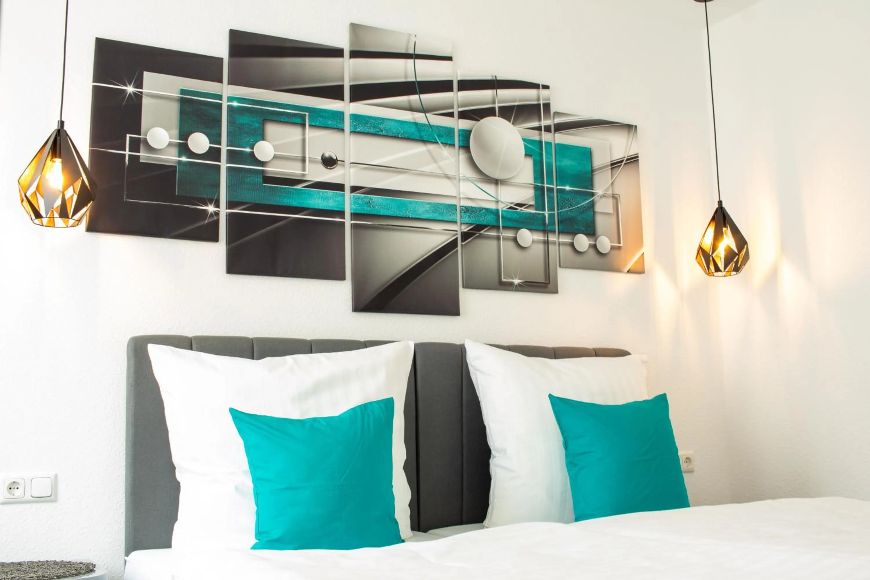 Bed in Gästehaus&Pension Pinske