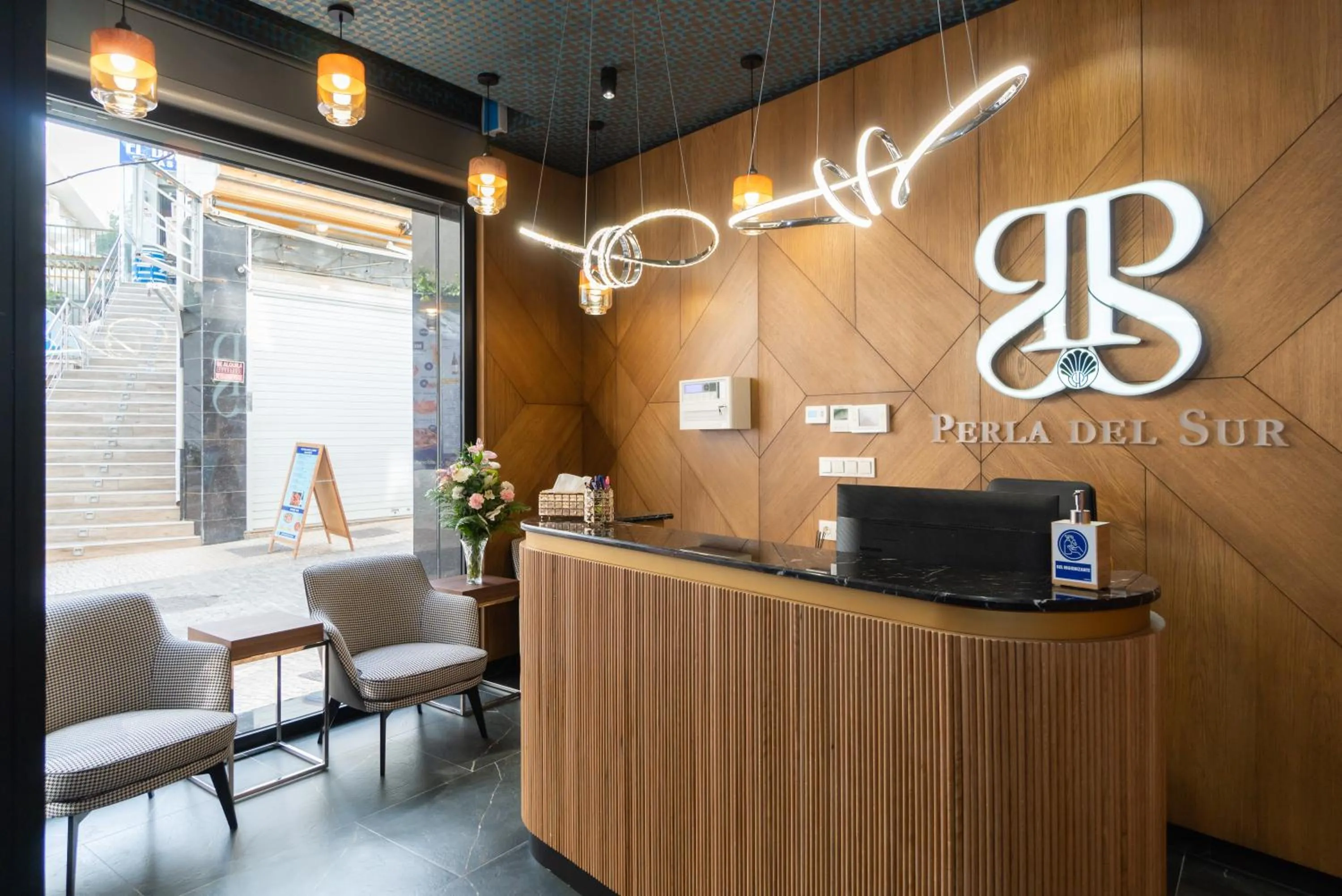 Lobby or reception in Hotel Perla del Sur