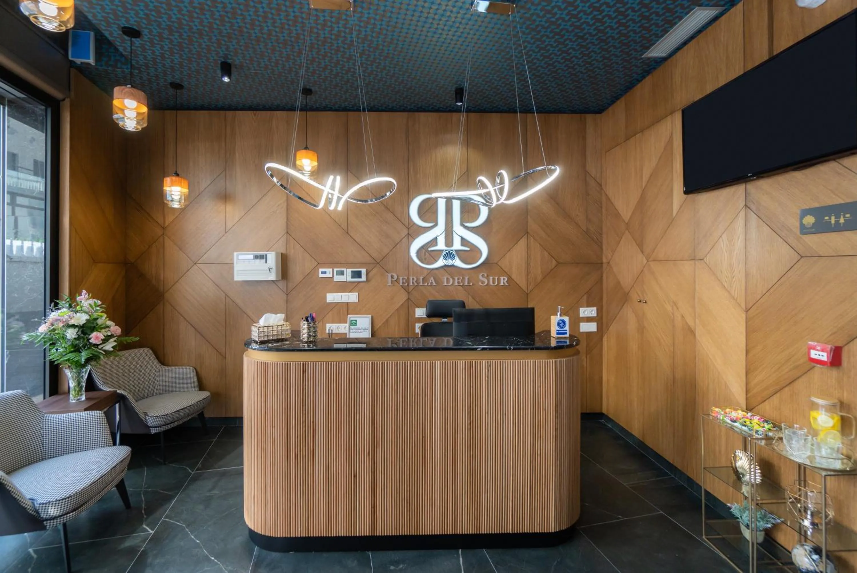Lobby or reception in Hotel Perla del Sur