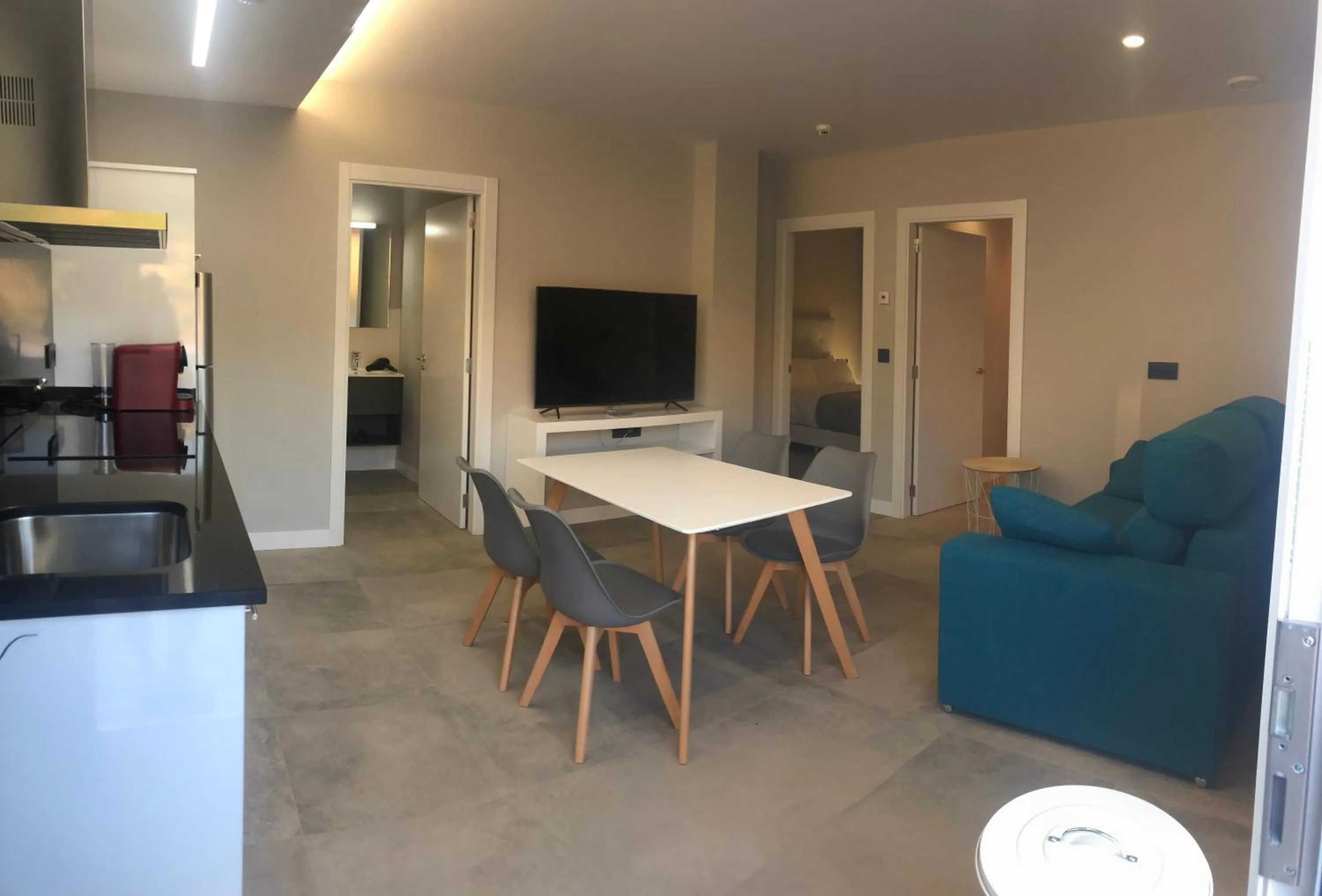 Seating area in Aparthotel Ría de Lires