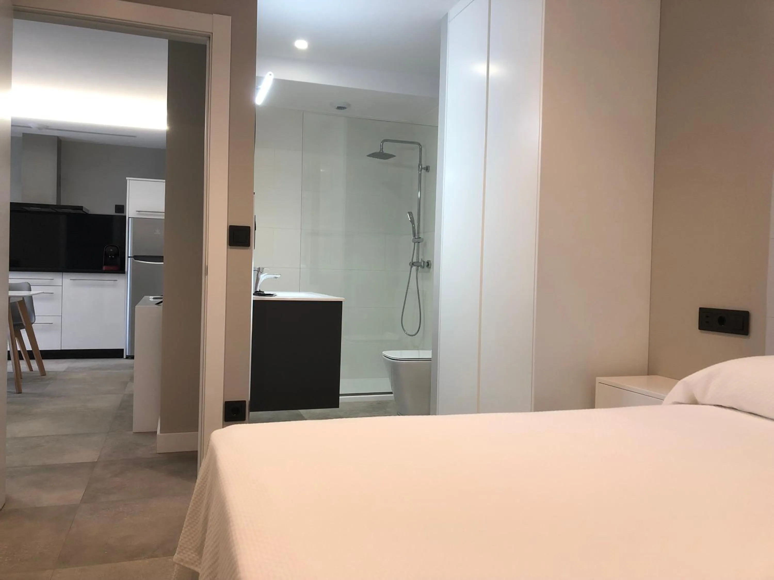 Bed in Aparthotel Ría de Lires