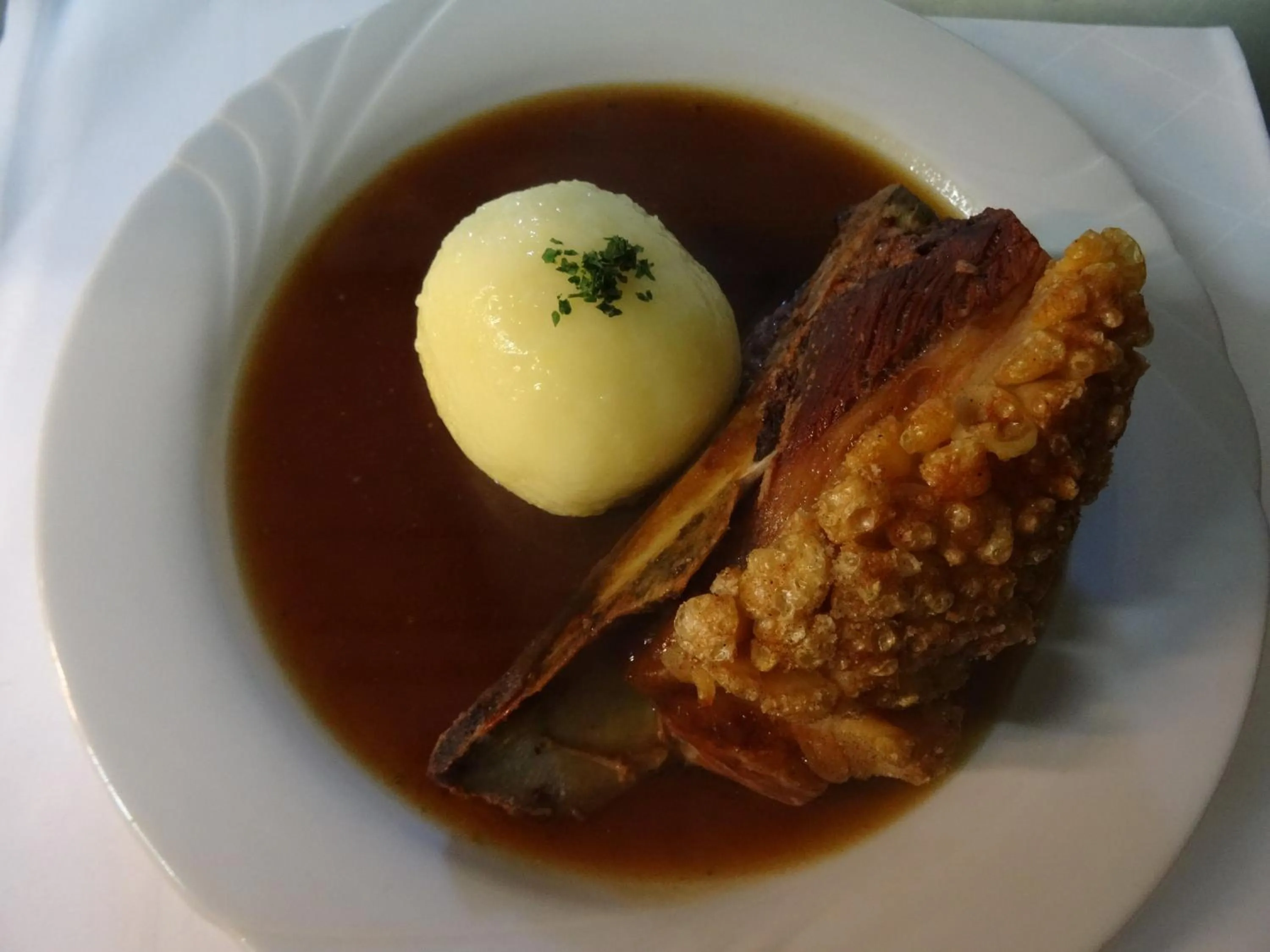 Food close-up in Gasthof zum Goldenen Lamm