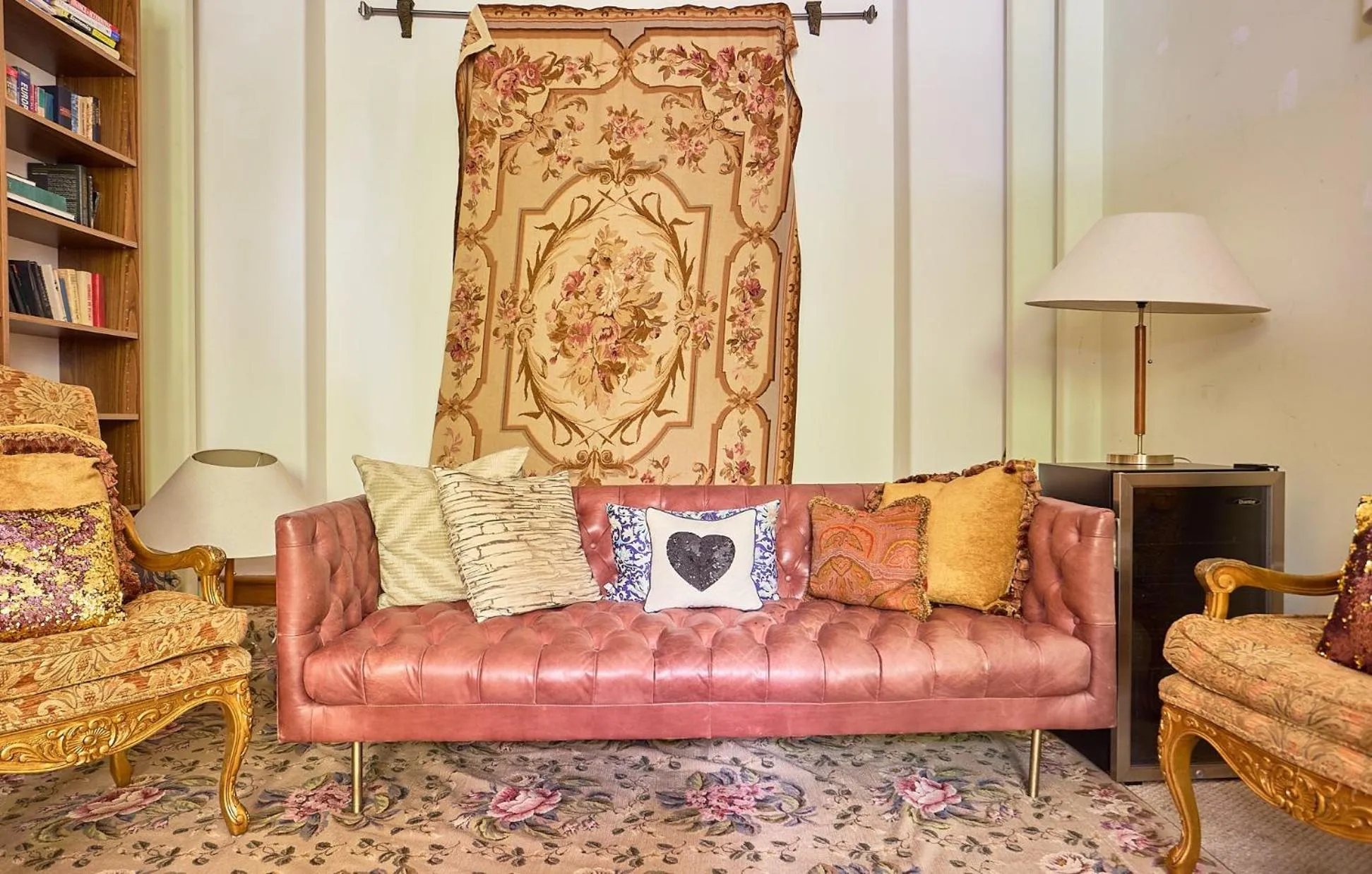 Living room in Beverly Hills Spanish