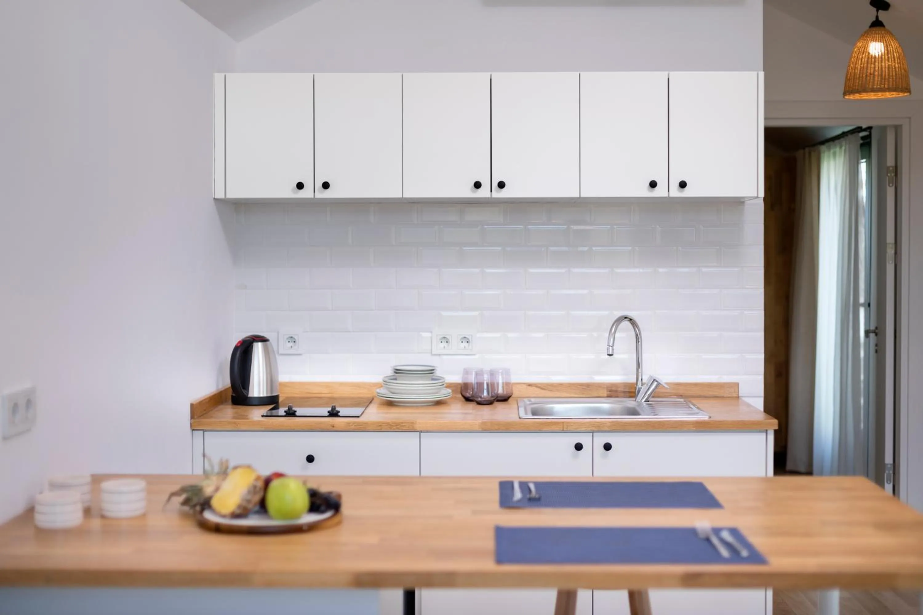 Kitchen or kitchenette in Kairos Hotel