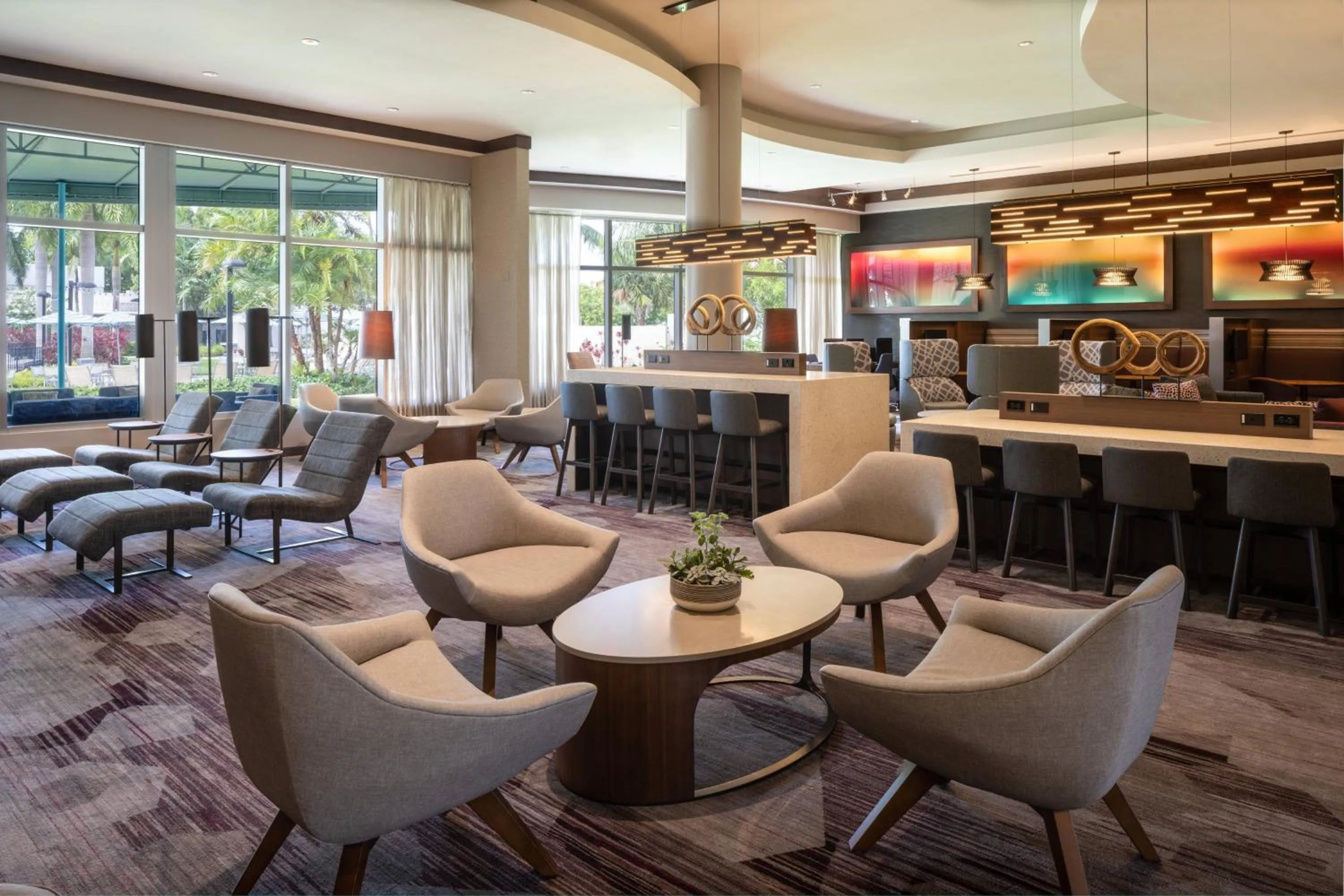 Lobby or reception in Courtyard by Marriott Miami Airport