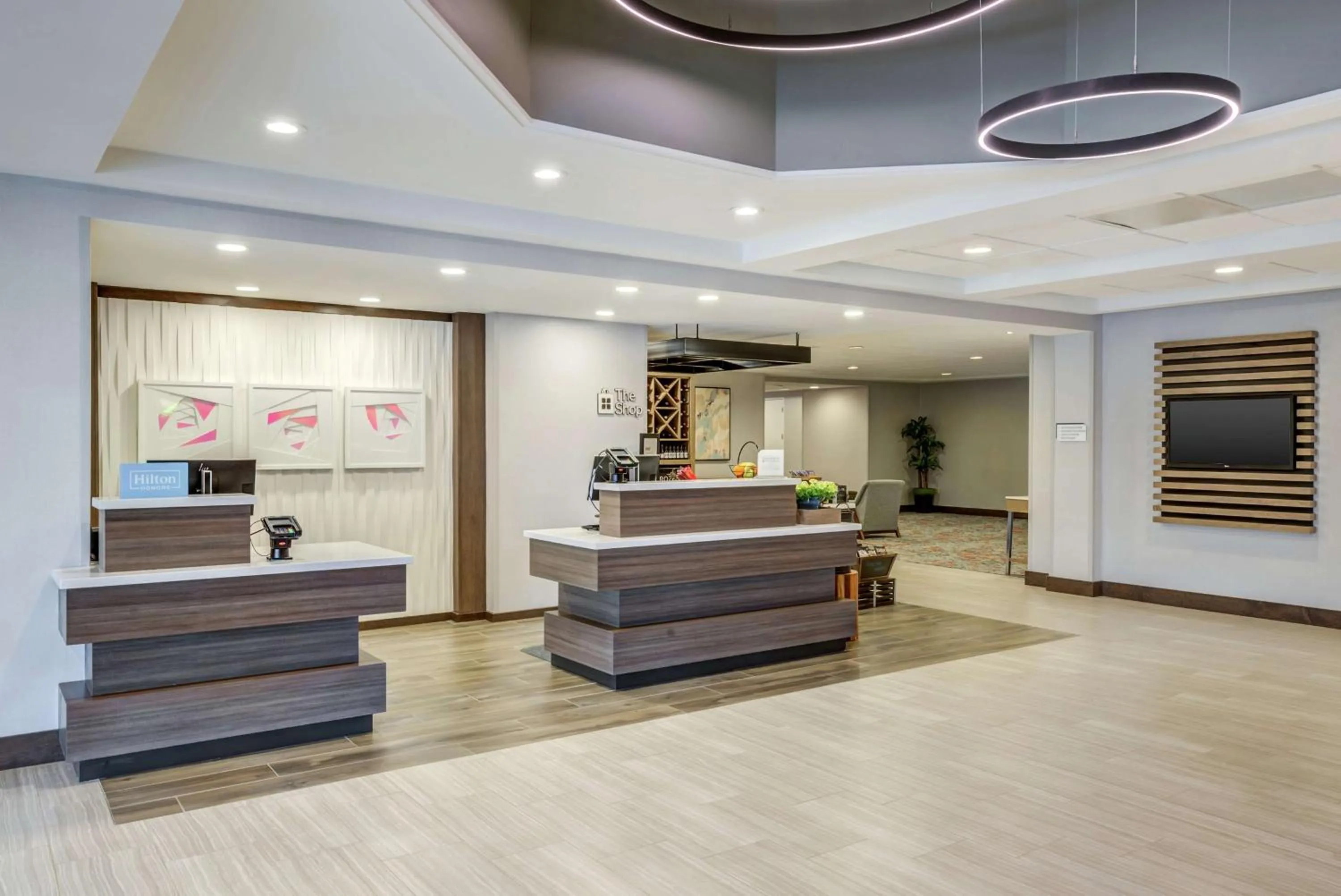 Lobby or reception in Hilton Garden Inn Boston Waltham