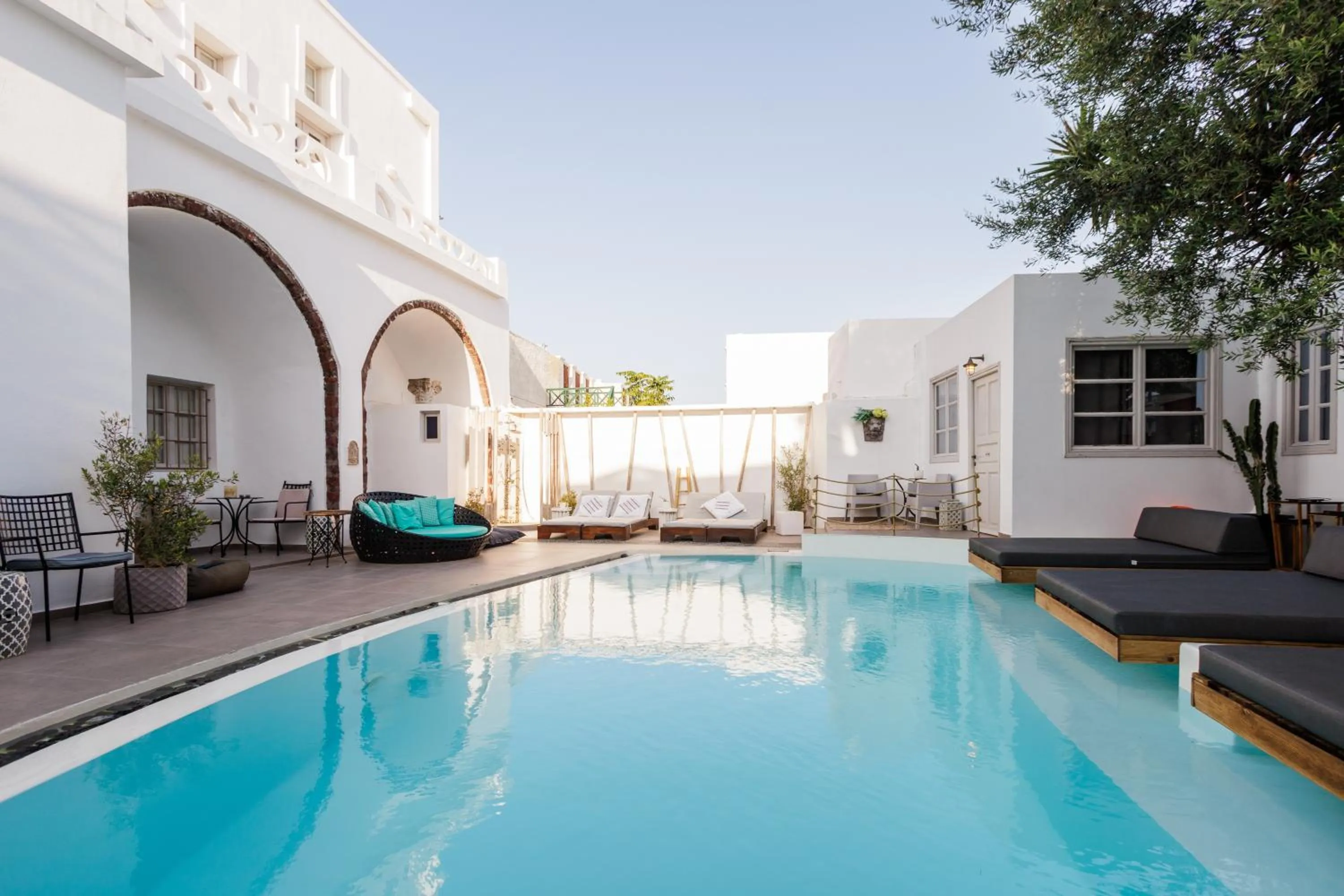 Swimming pool in The Museum Project Oia