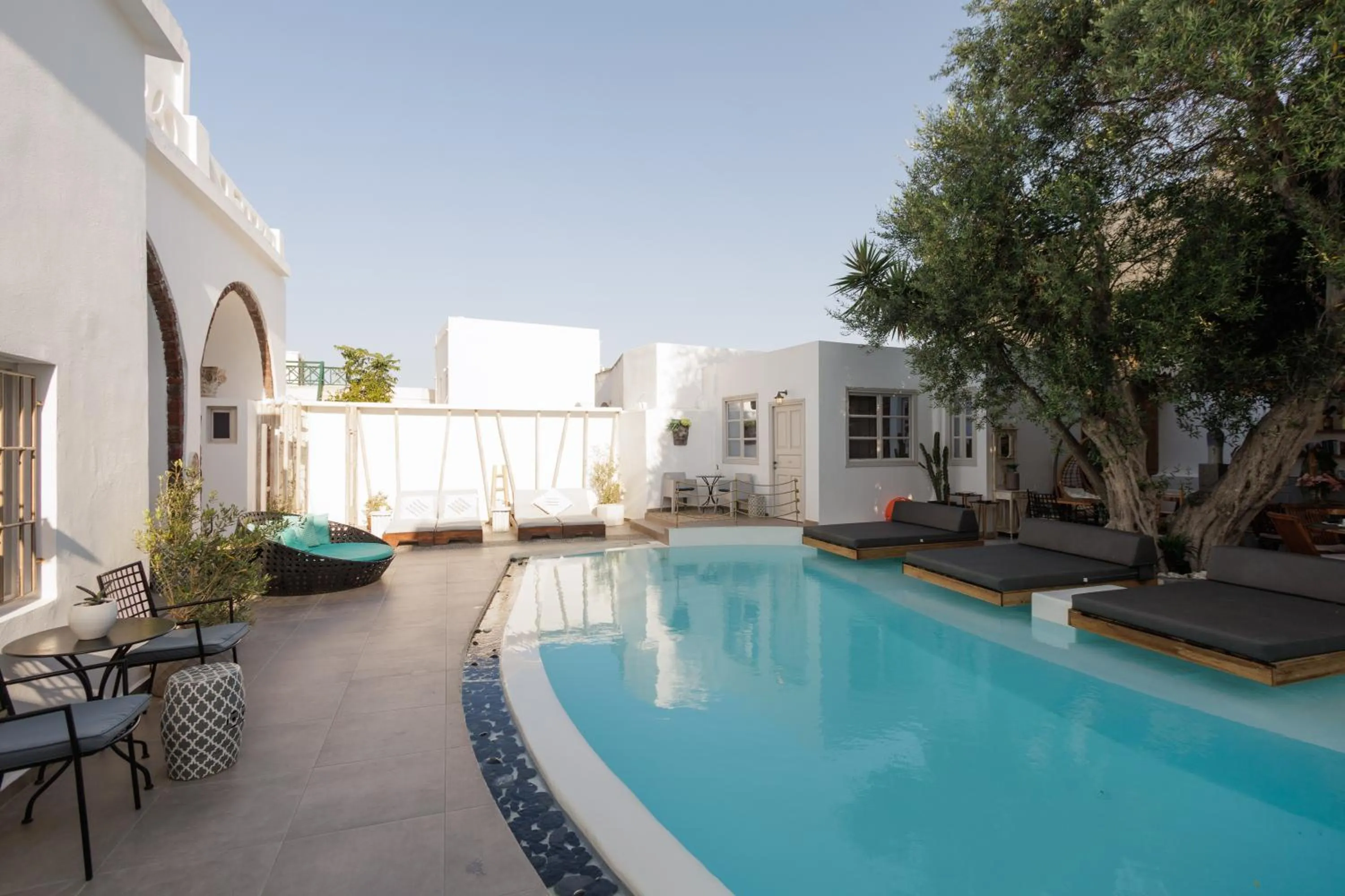 Swimming pool in The Museum Project Oia