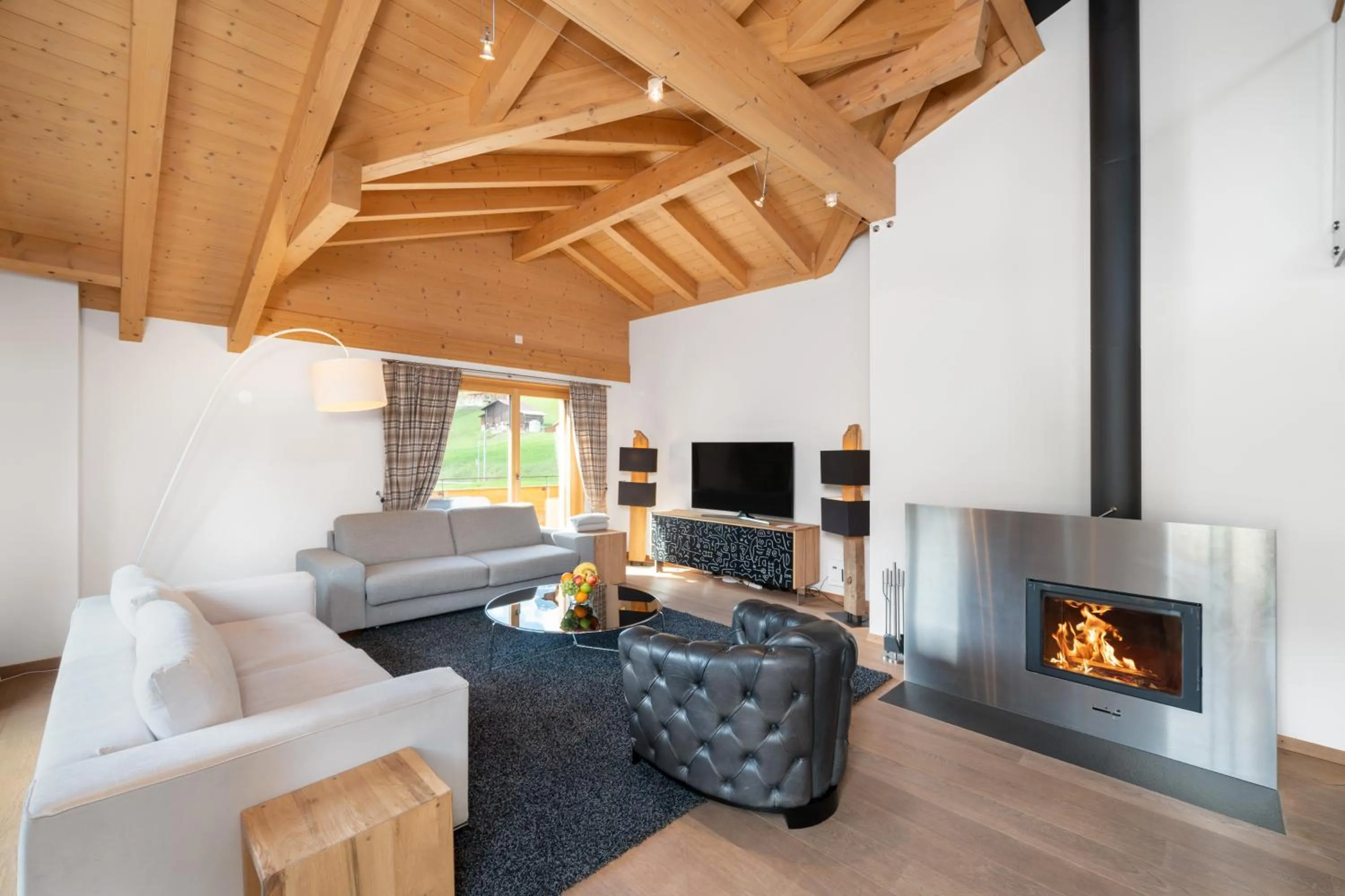 Living room in Chalet Alia and Apartments-Grindelwald by Swiss Hotel Apartments