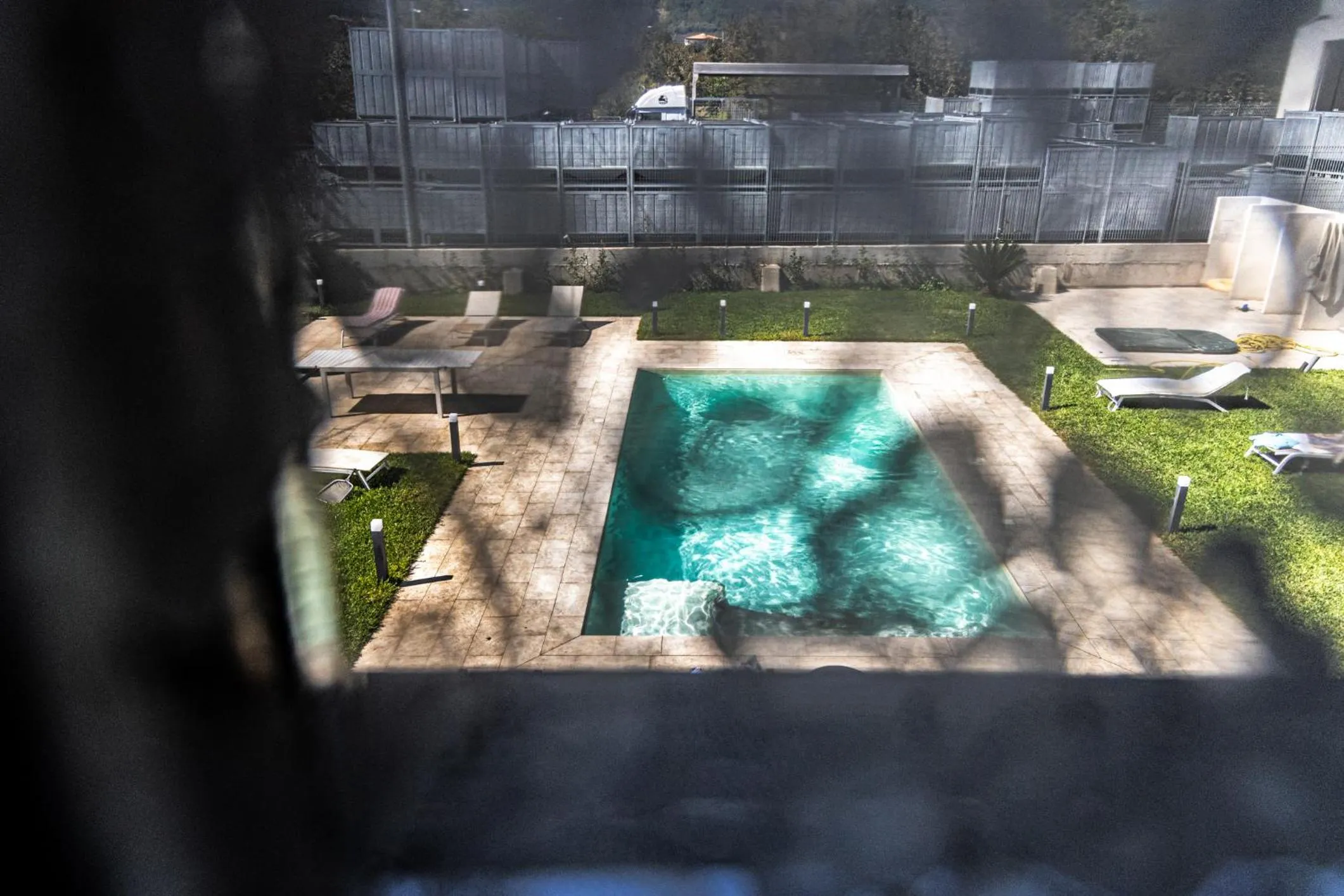 Pool view in Santa Maria Apartments