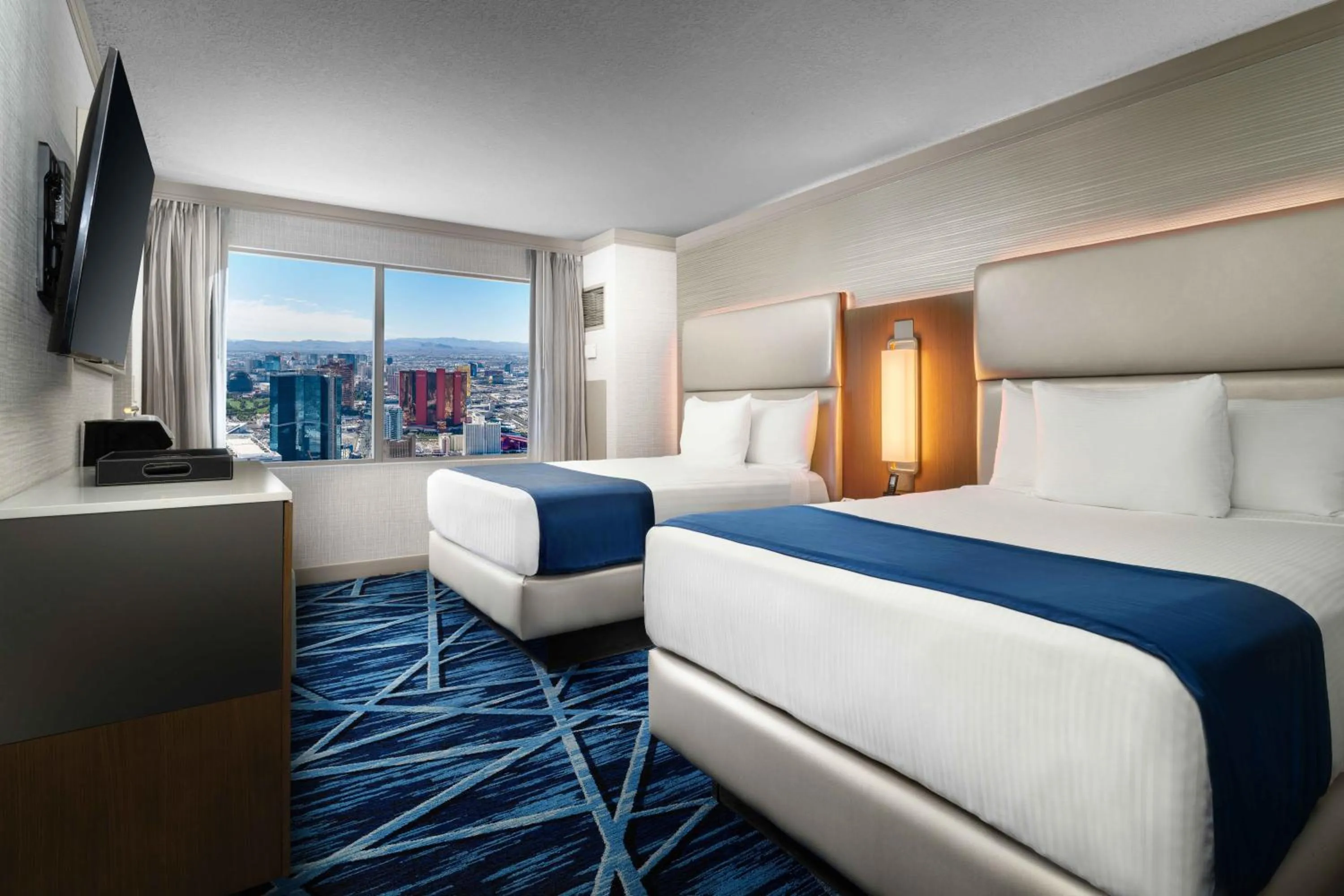 Bed in The STRAT Hotel, Casino & Tower