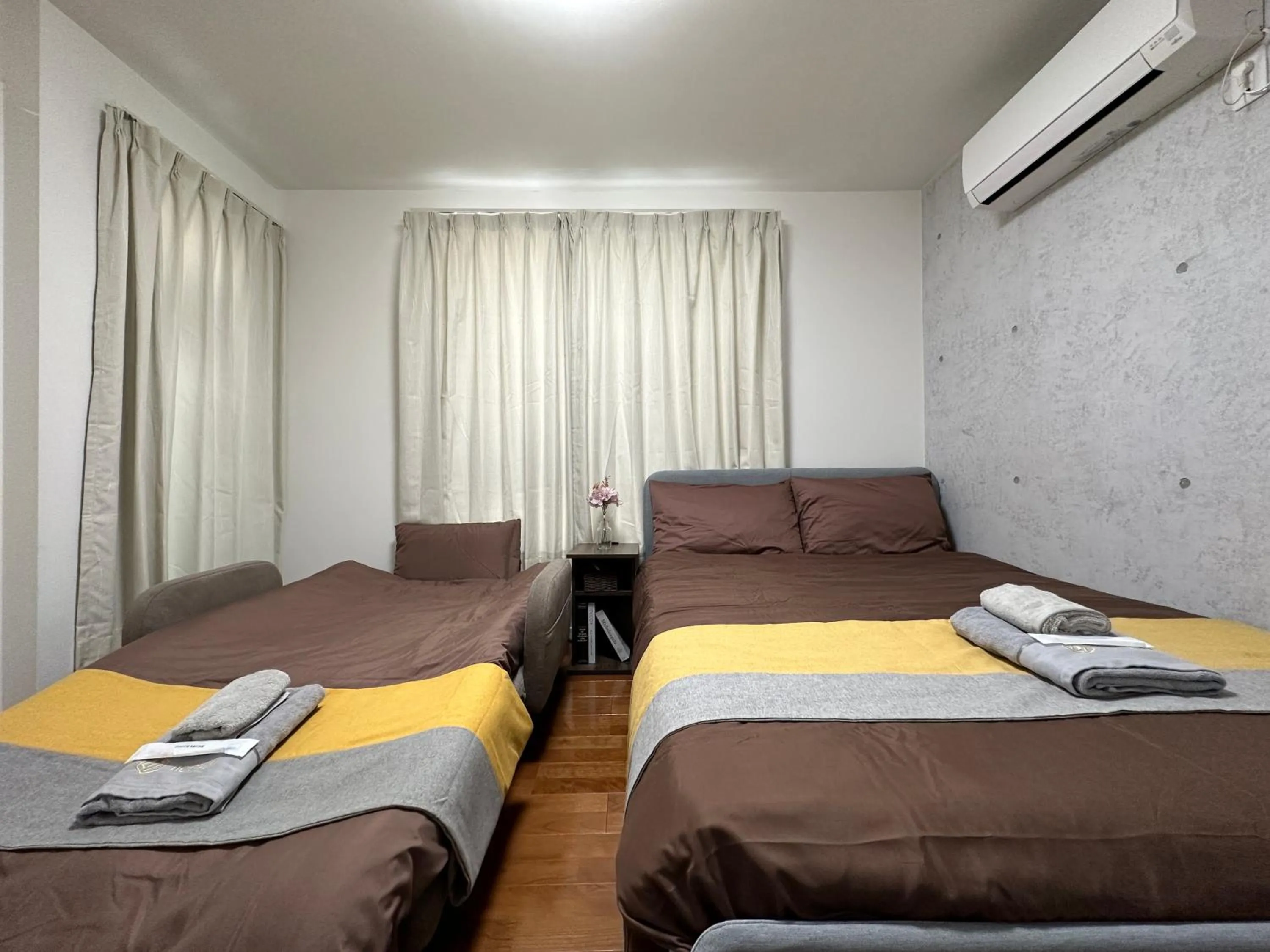 Bed in nestay inn tokyo ryogoku