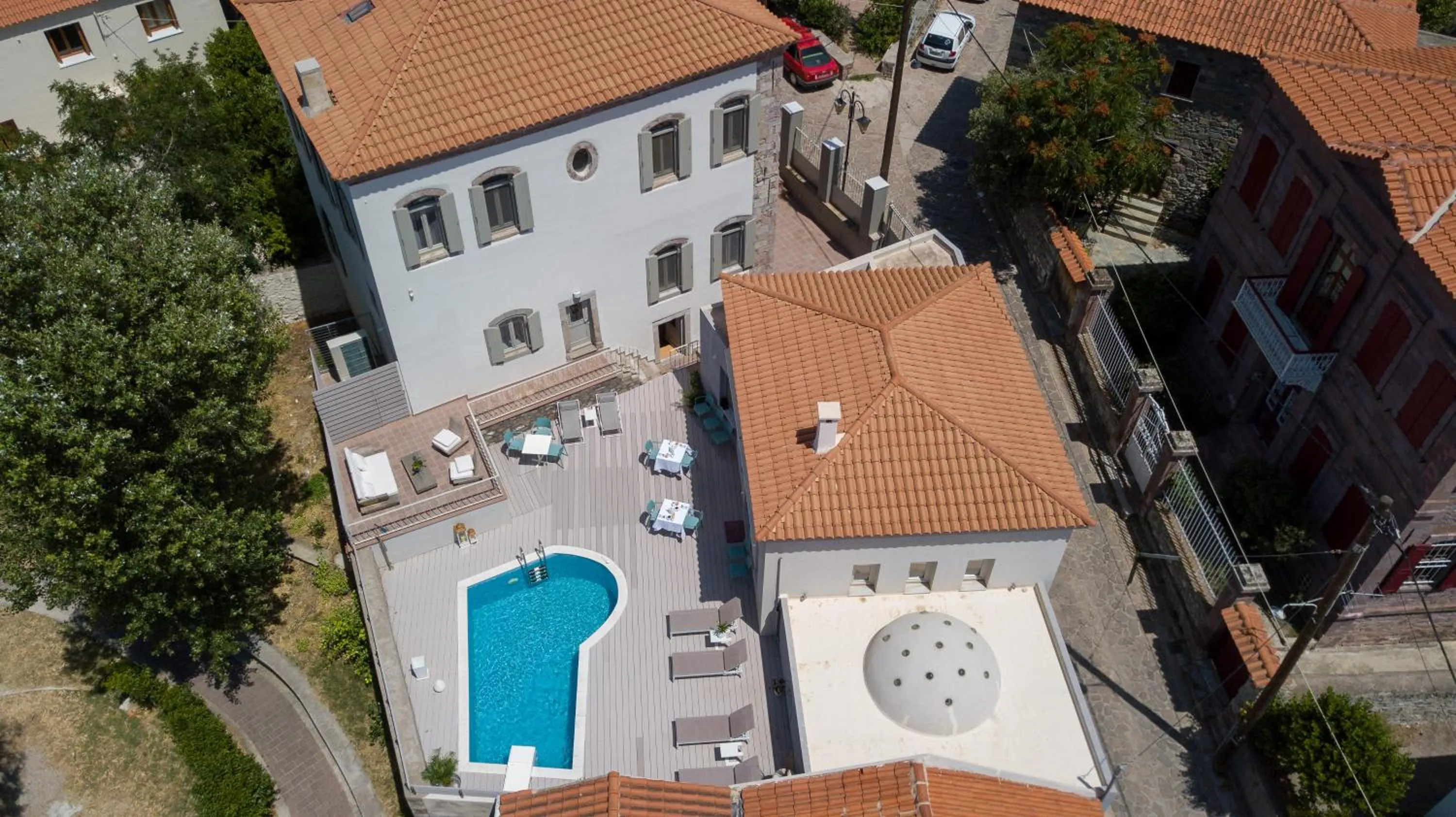 Bird's eye view in Eressian Hotel & Hammam Spa