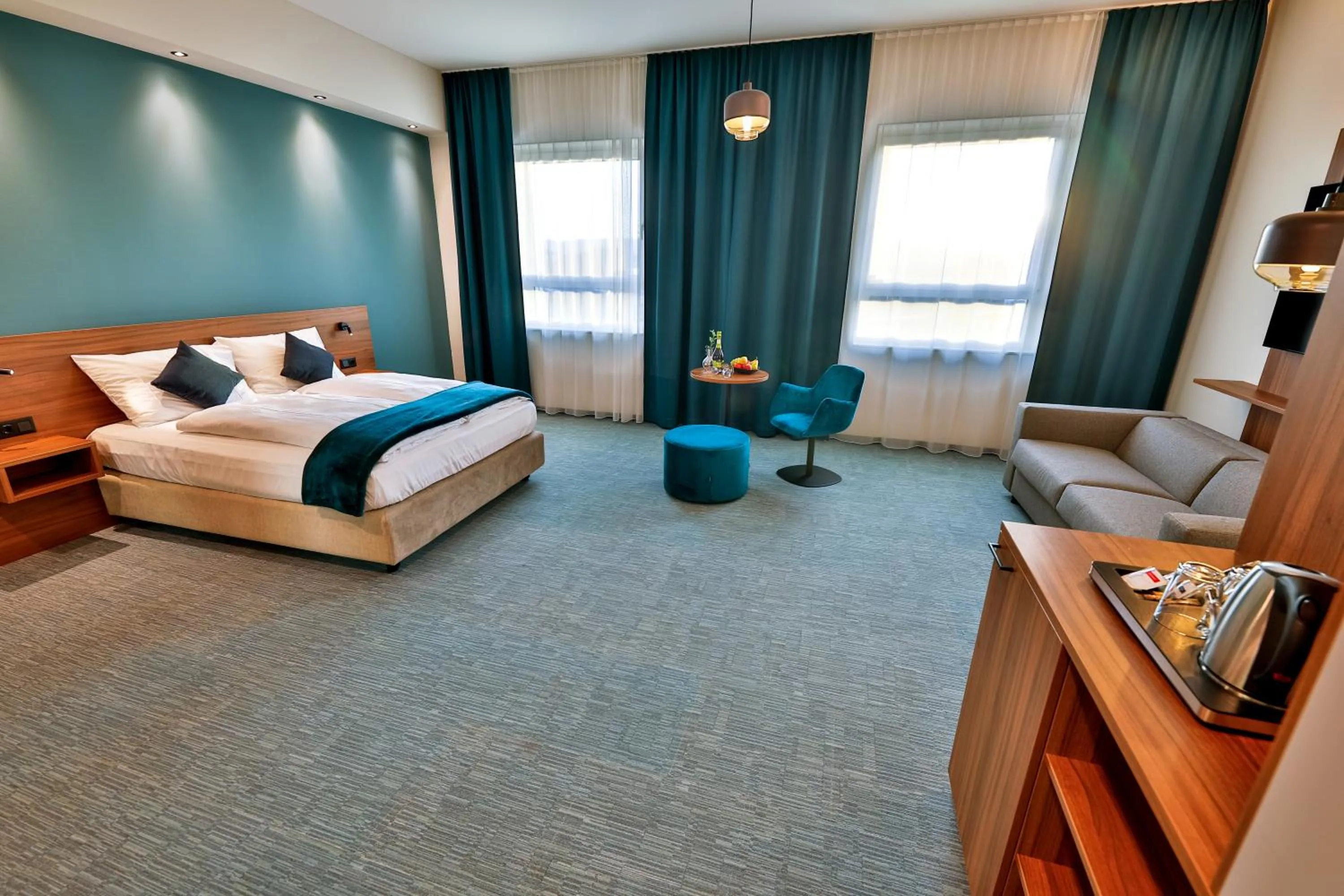 Photo of the whole room, Bed in Hotel Das Zeit