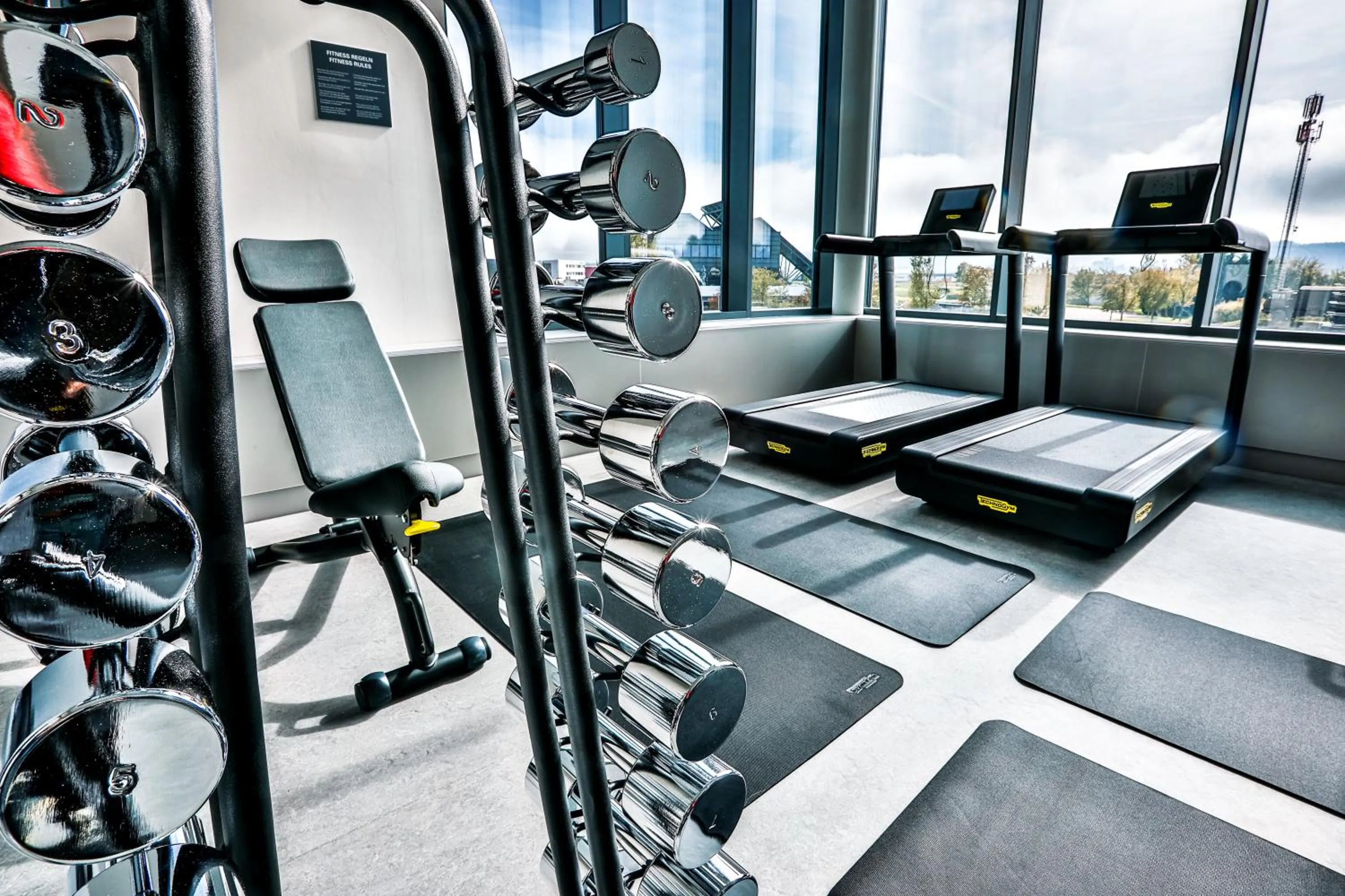 Fitness centre/facilities in Hotel Das Zeit