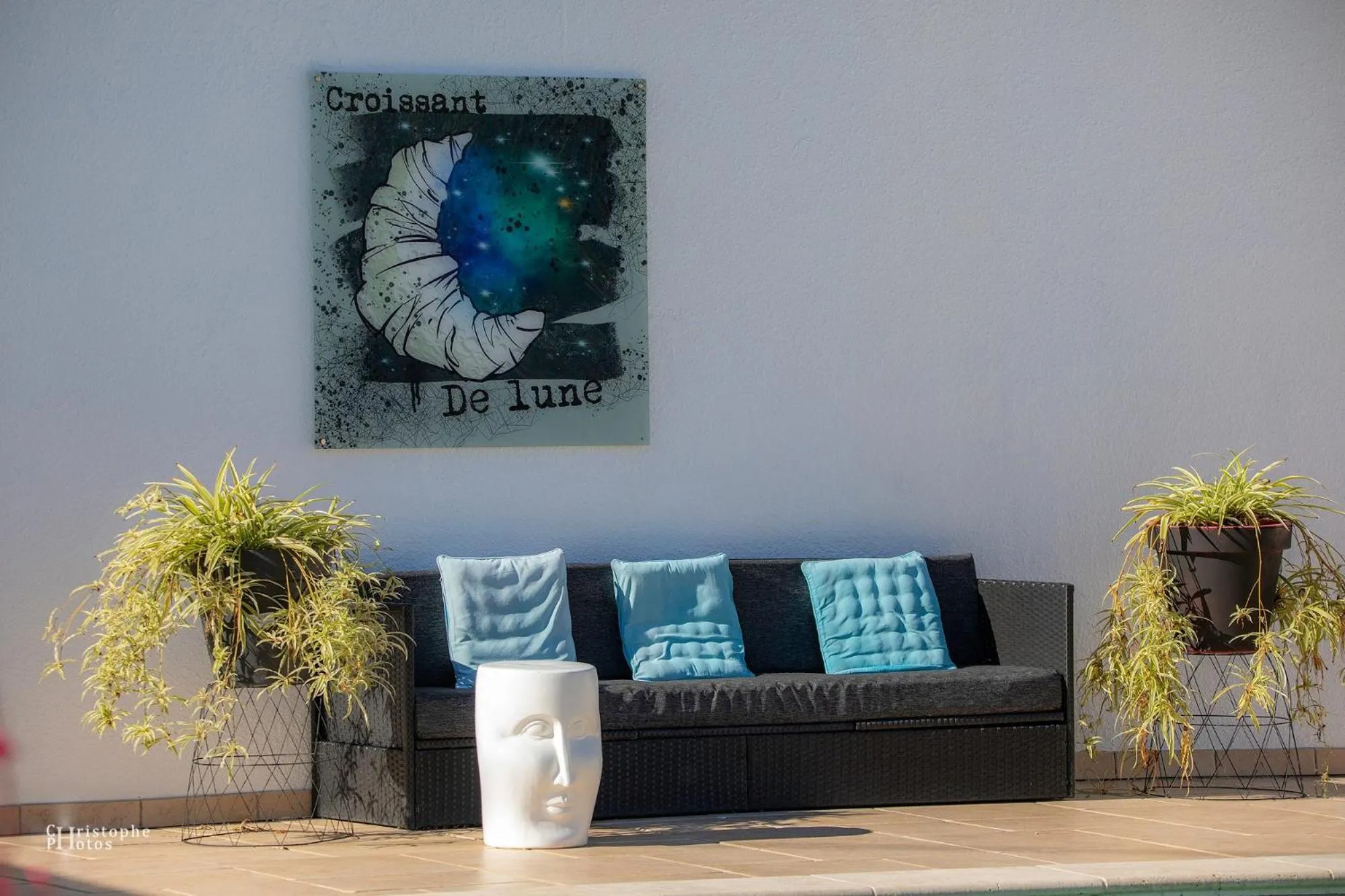 Living room in Croissant de Lune