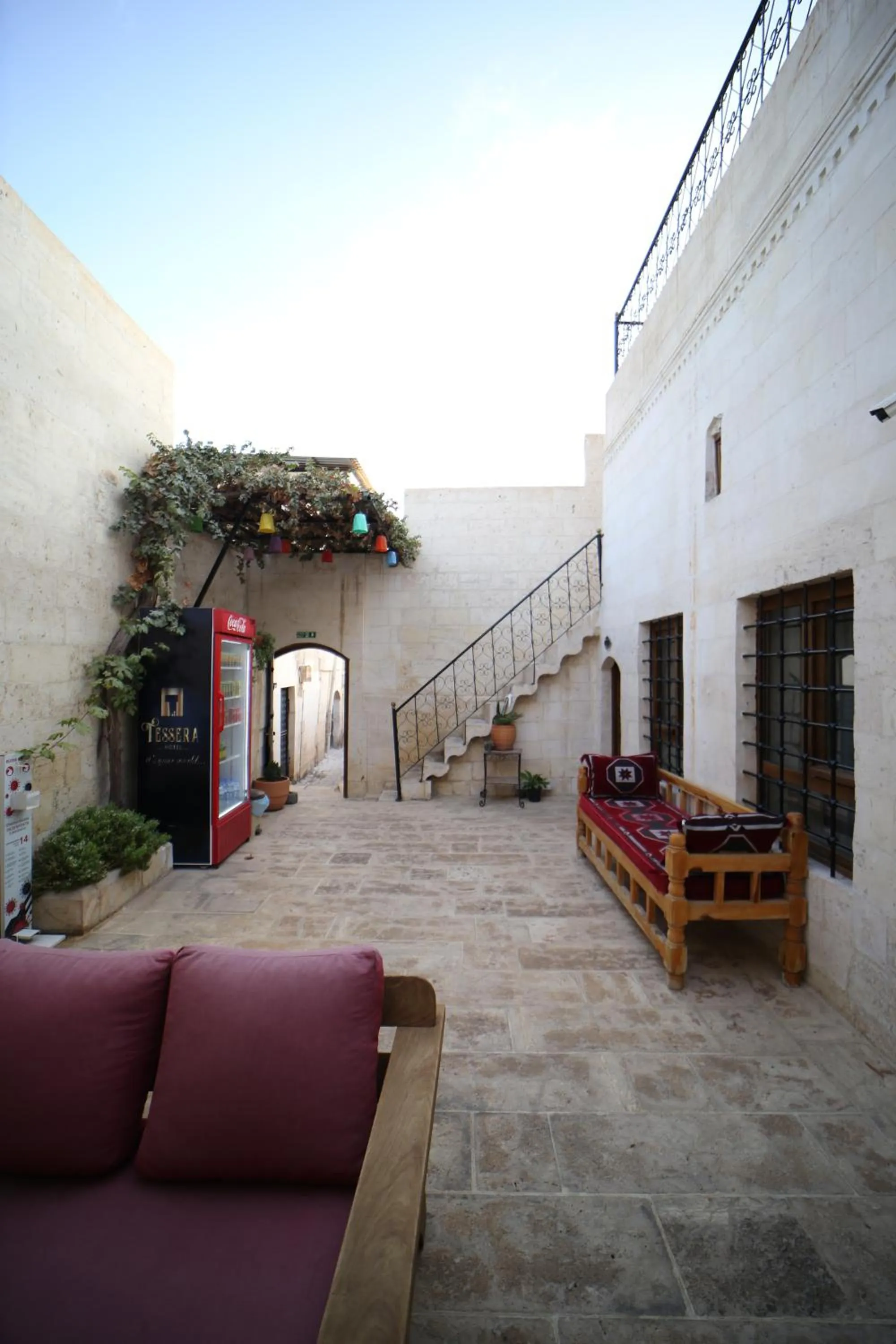 Inner courtyard view in Tessera Hotel