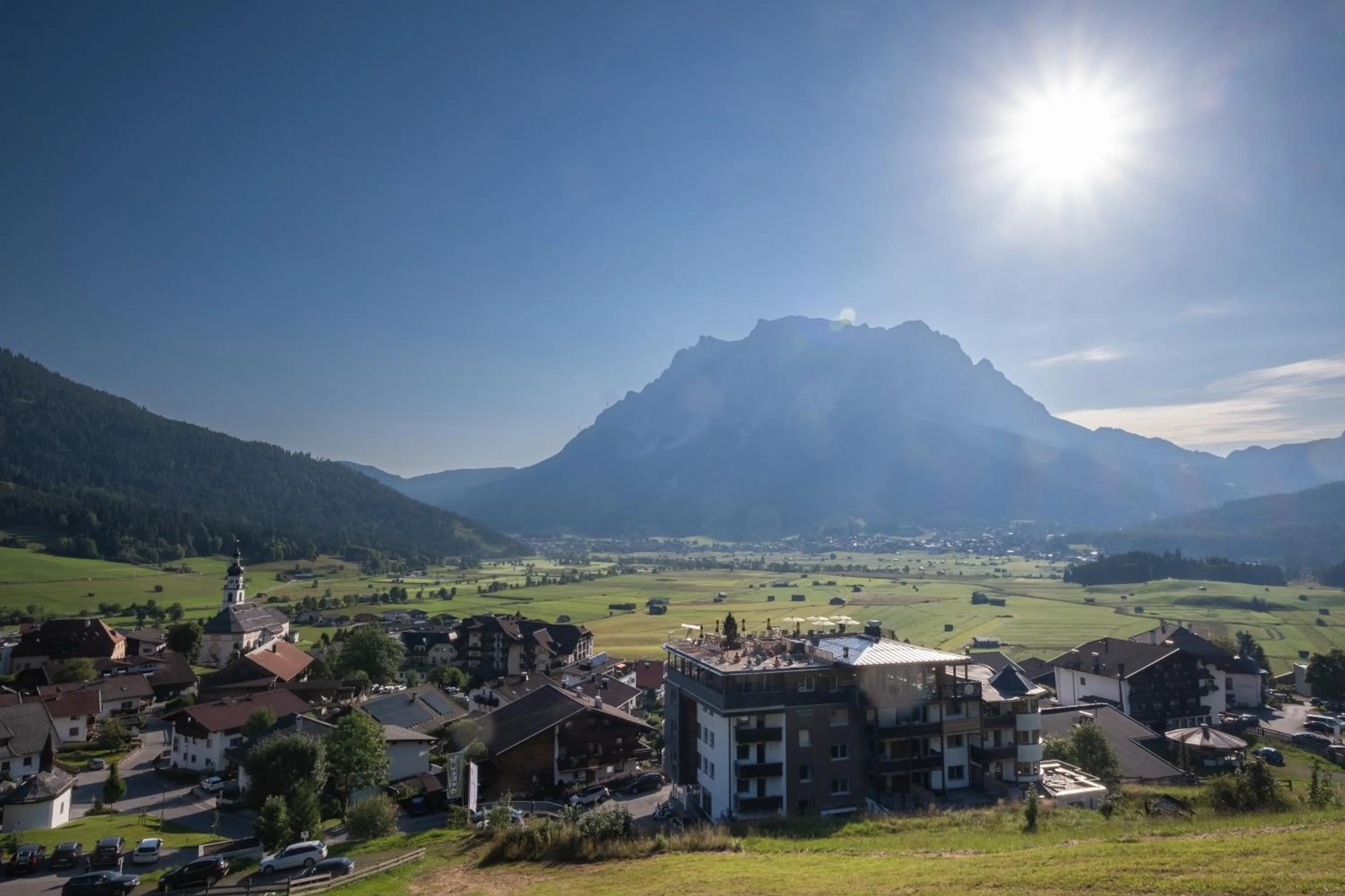 Property building in Boutique Hotel Bellevue Lermoos