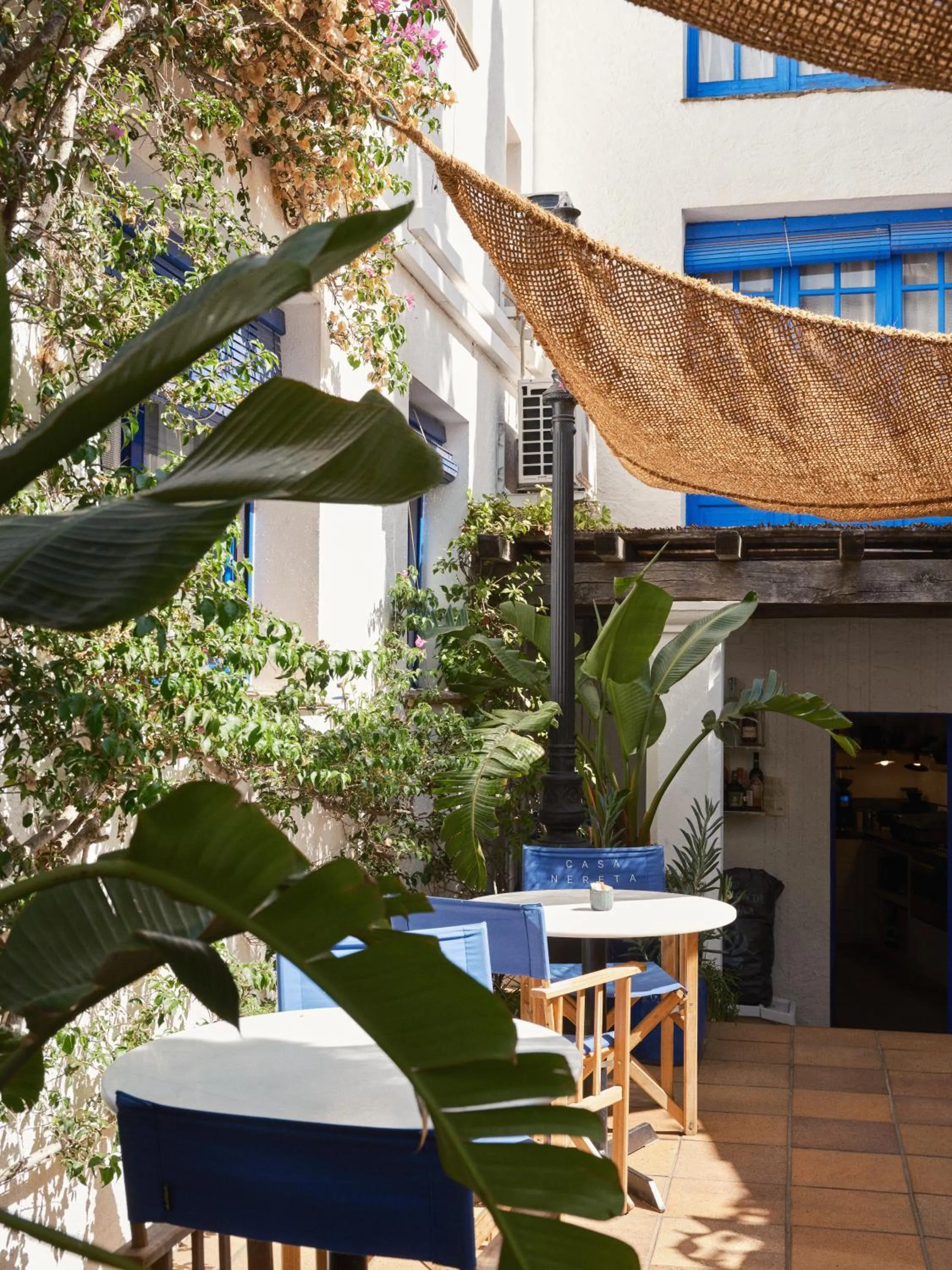 Inner courtyard view in Hotel Casa Nereta
