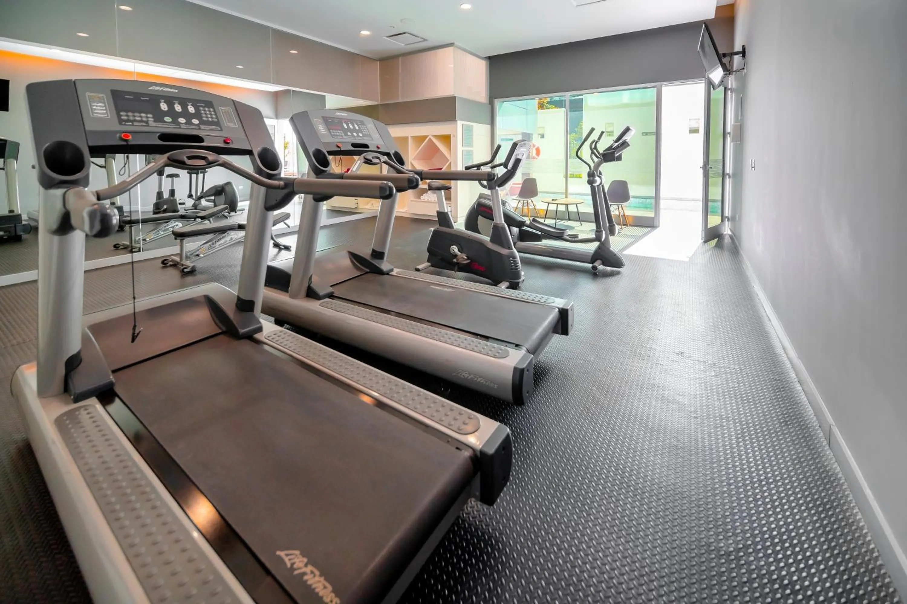 Fitness centre/facilities in Metria Hotel