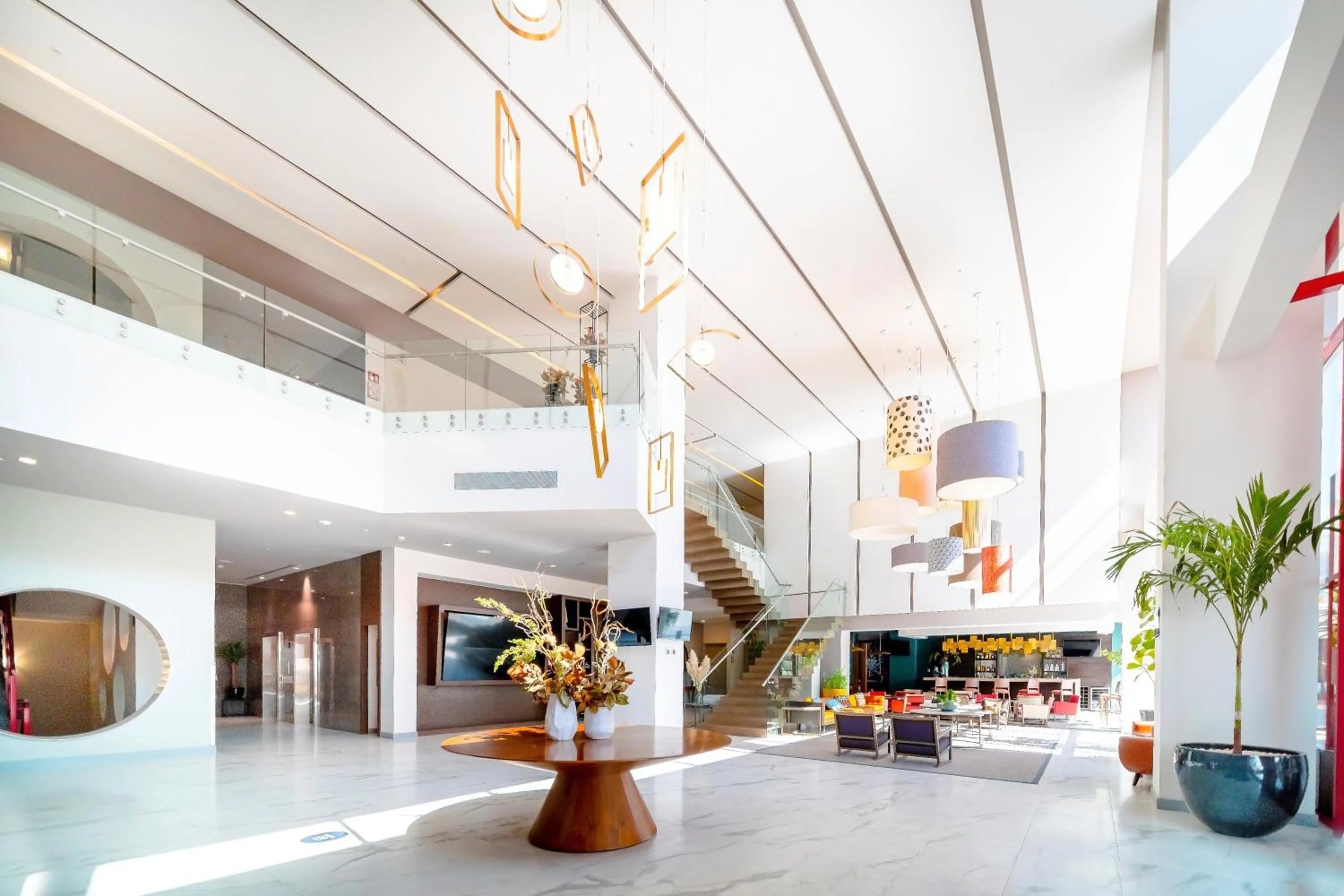 Lobby or reception in Metria Hotel