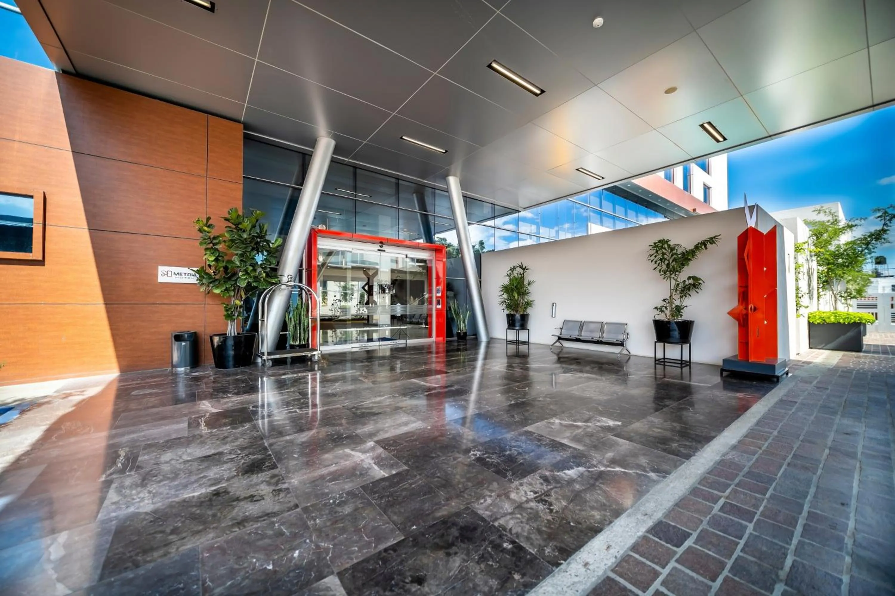 Lobby or reception in Metria Hotel