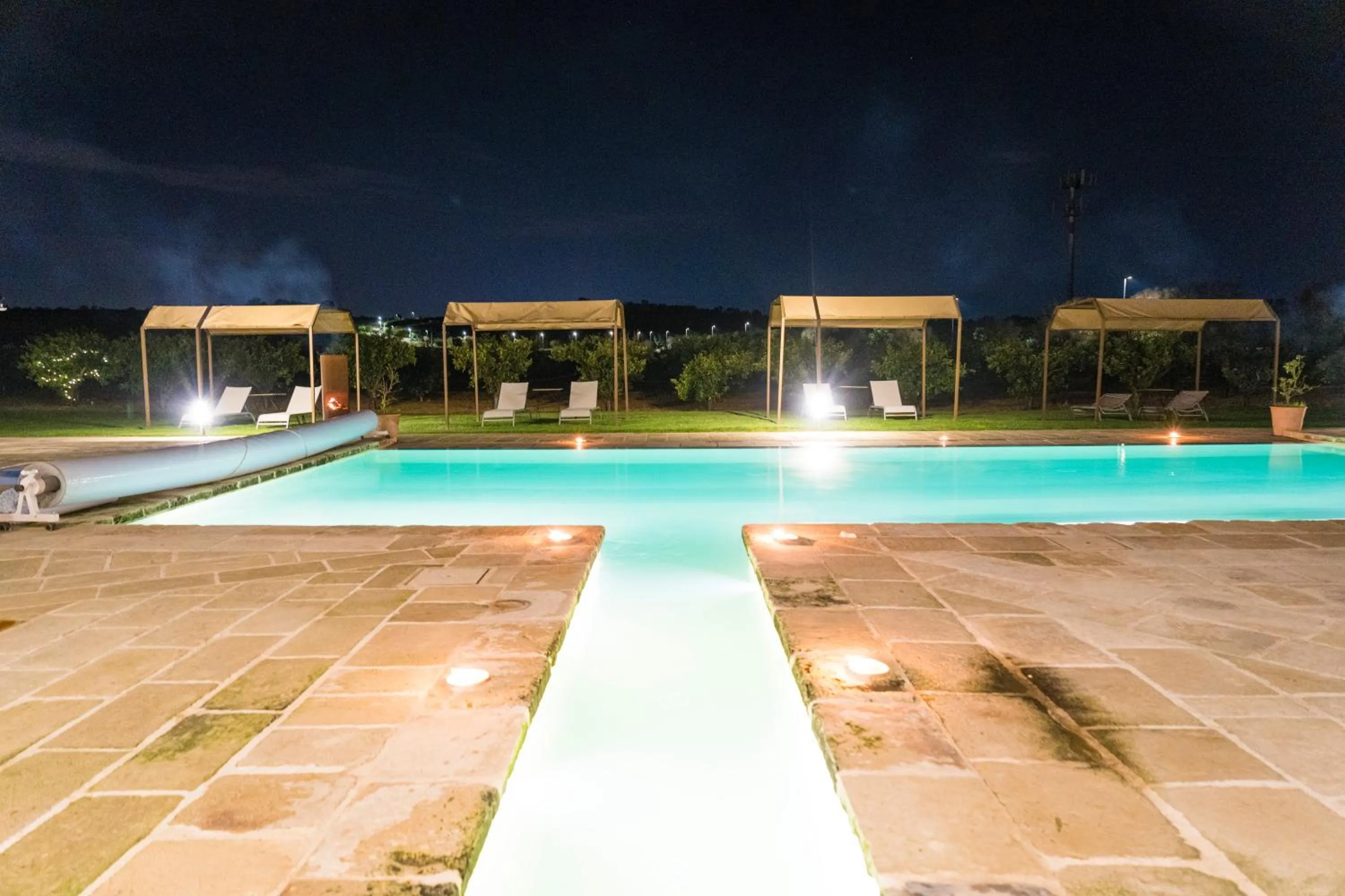 Pool view in Masseria Rifisa AgriResort