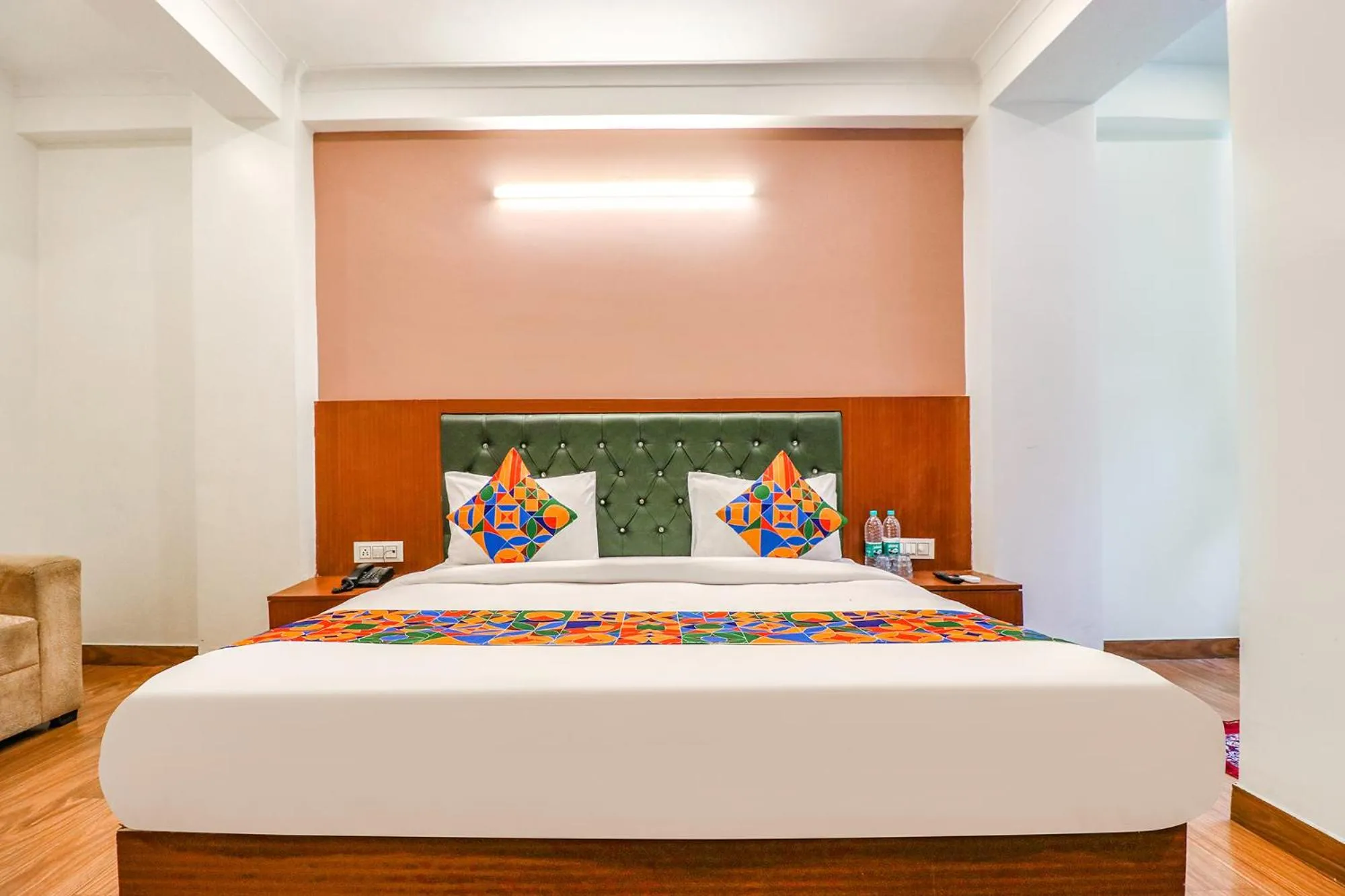 Bed in FabHotel Lime Tree Near Yashobhoomi Convention Centre