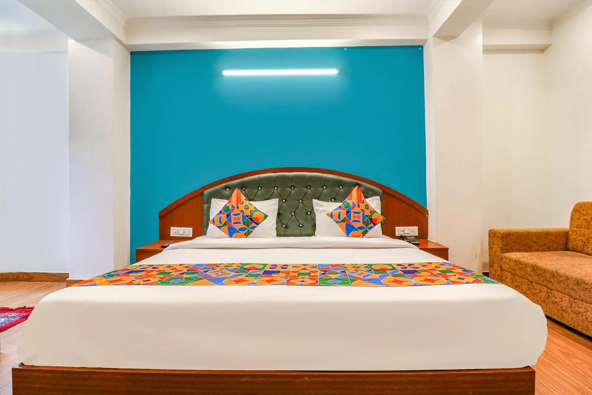 Bed in FabHotel Lime Tree Near Yashobhoomi Convention Centre