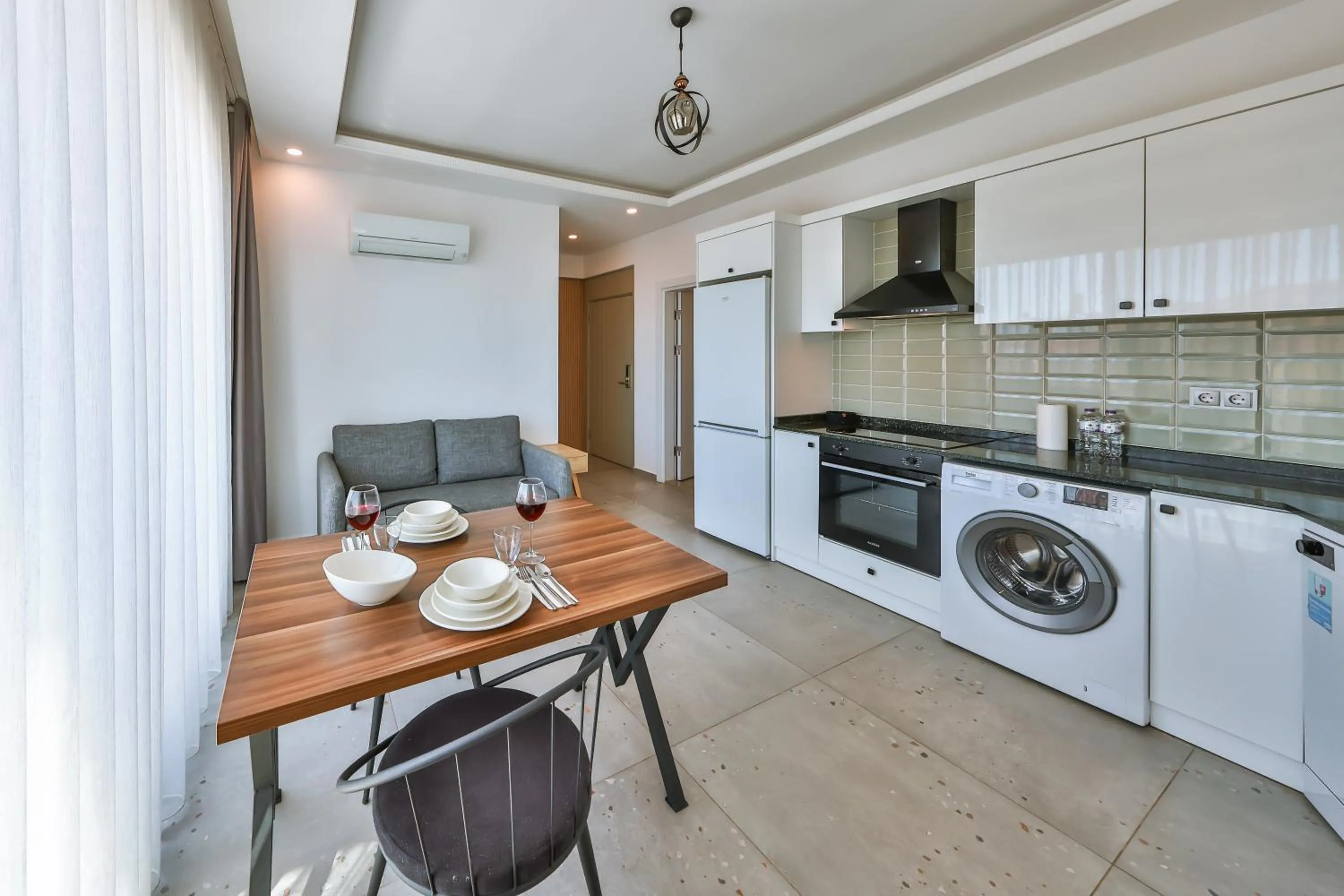 Kitchen or kitchenette in Happy Kaş Apart