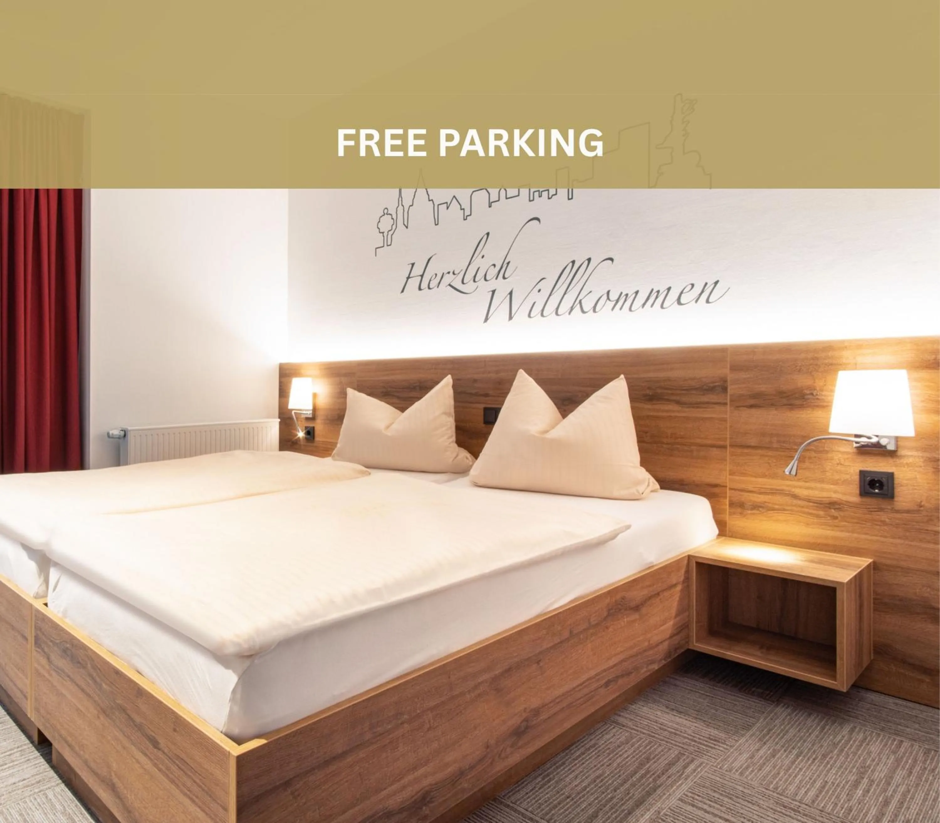 Photo of the whole room, Bed in Hotel Wettiner Hof