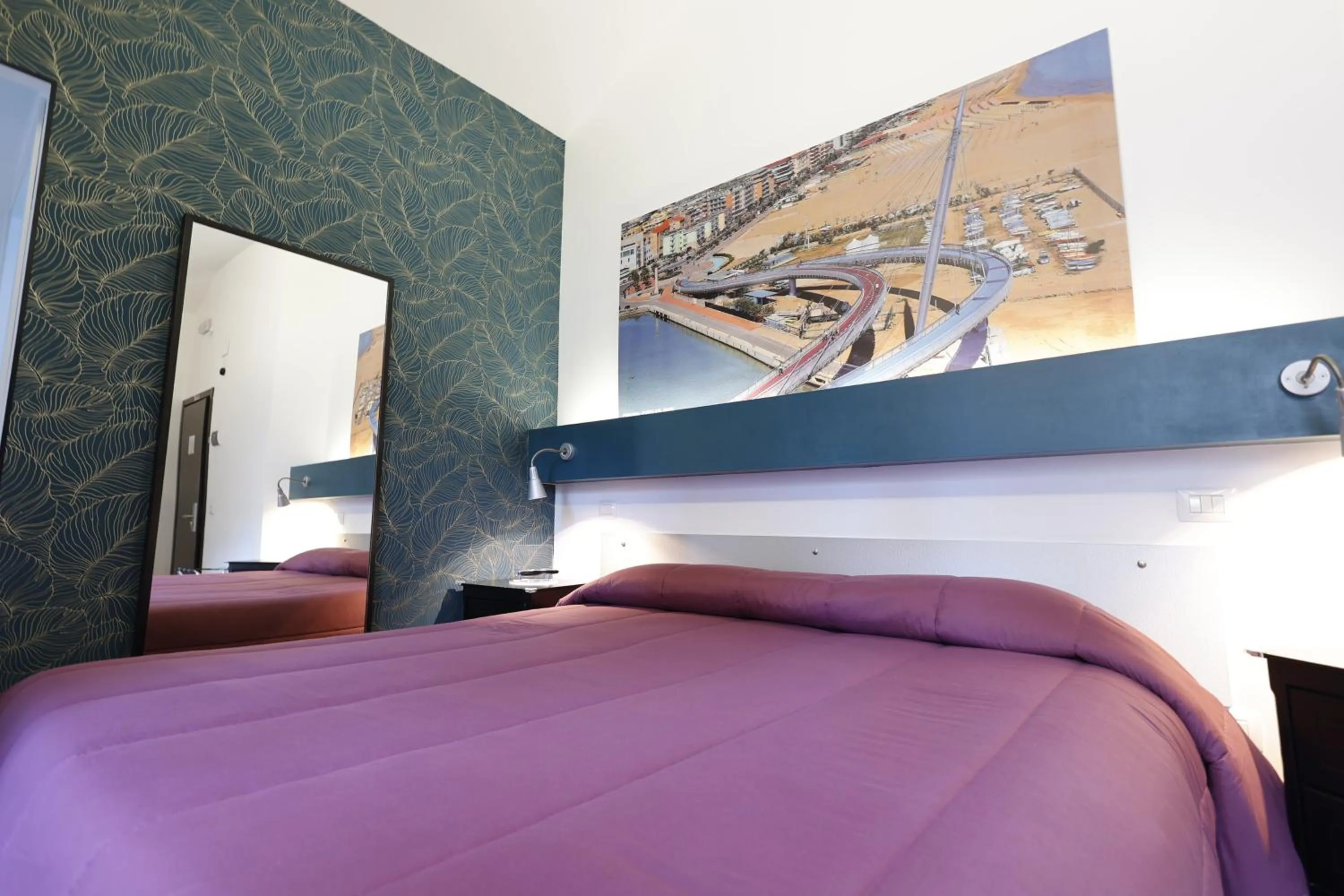 Bedroom, Bed in New Pescara City b&b