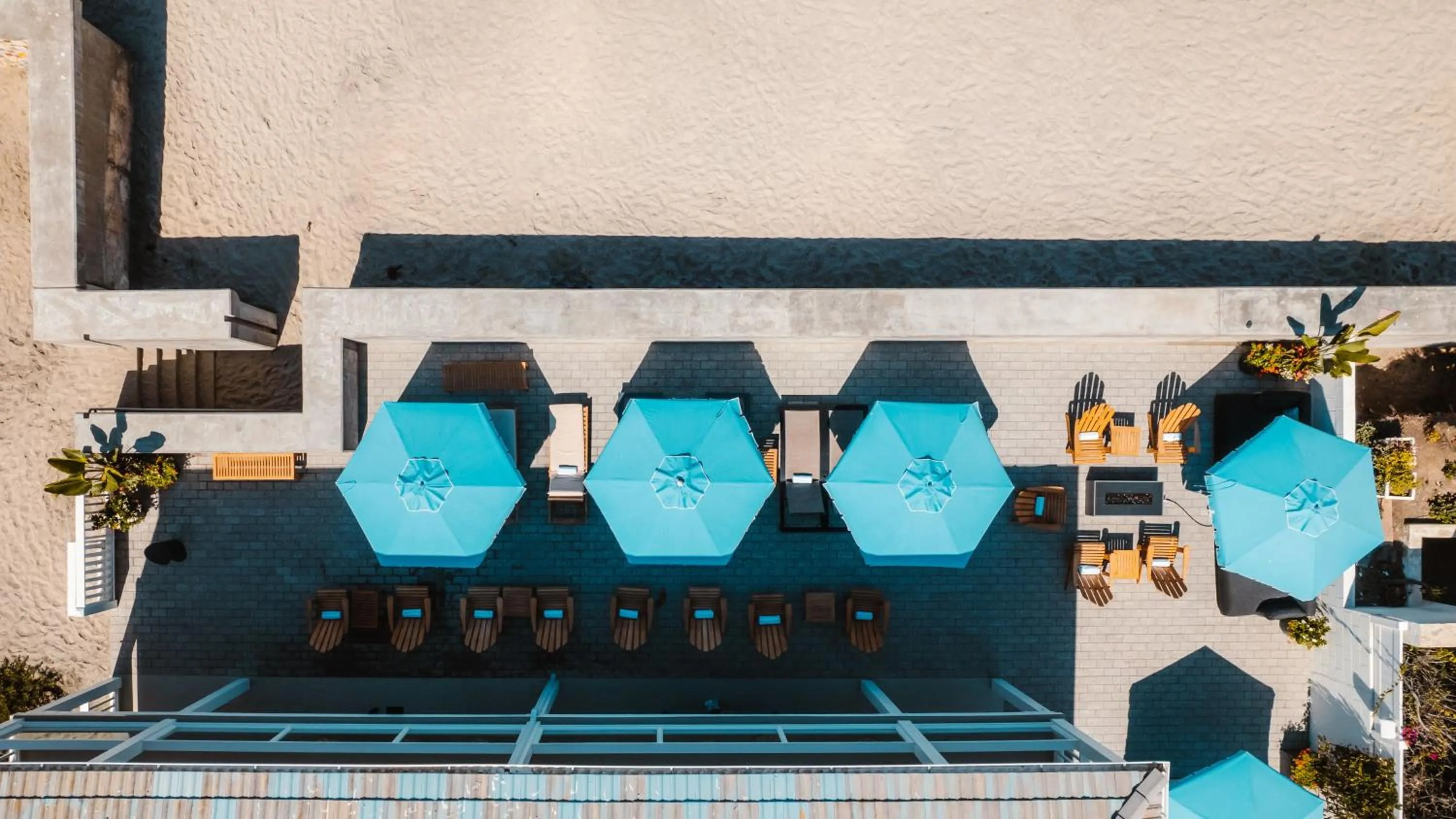 Patio in Del Mar Beach Hotel