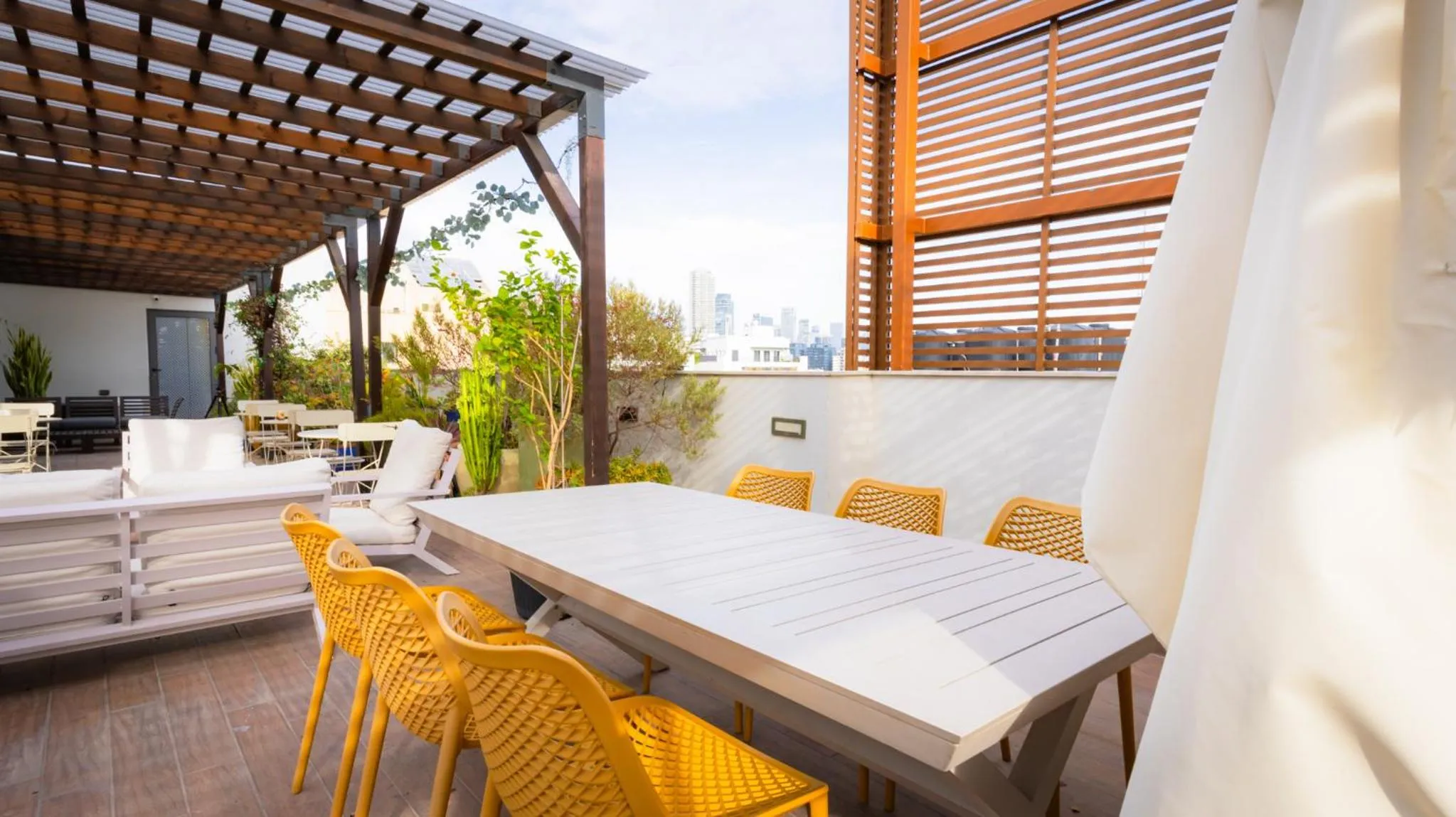 Balcony/Terrace in ABBA Hotel Tel Aviv-Yafo - Formerly Numa