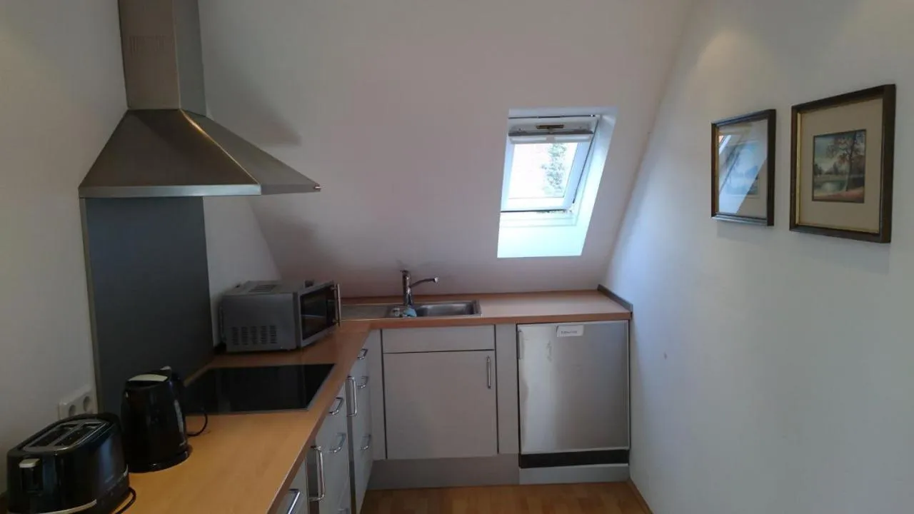 Kitchen or kitchenette in Hotel zur Brücke