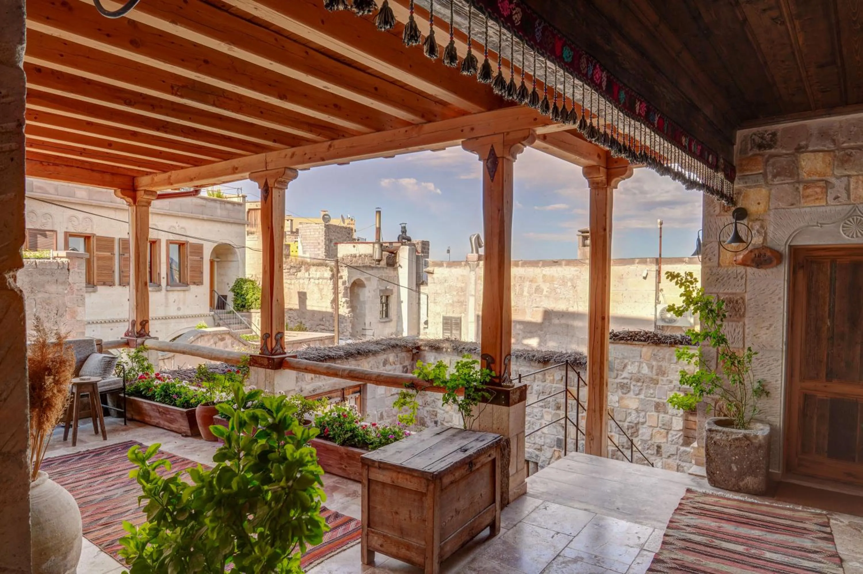 Patio in Vasıl Cave Hotel