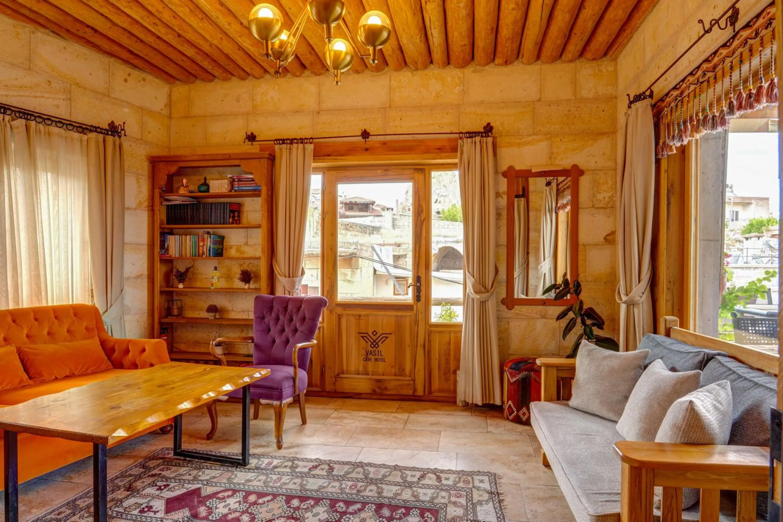Seating area in Vasıl Cave Hotel