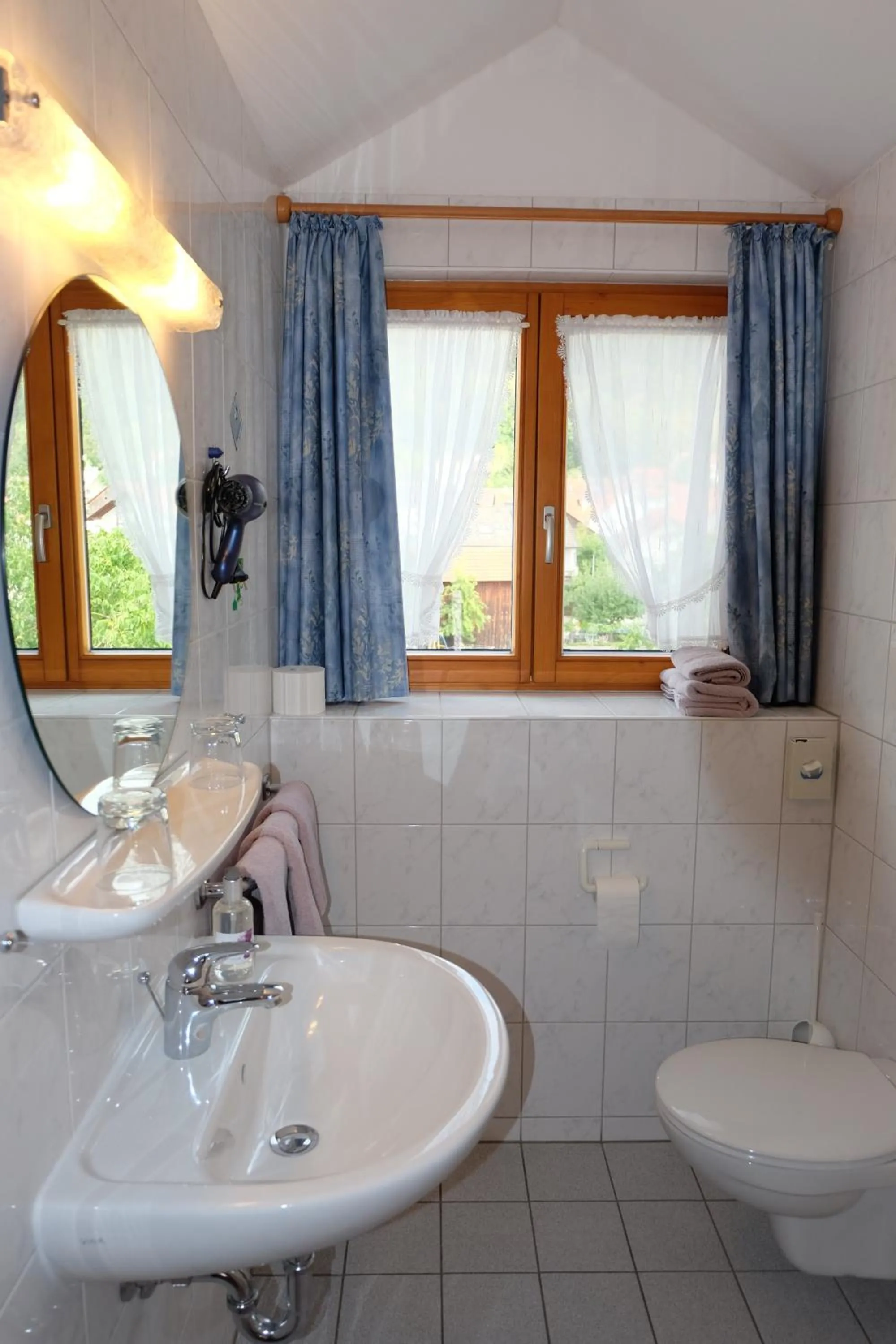 Toilet in Gästehaus Biedermann