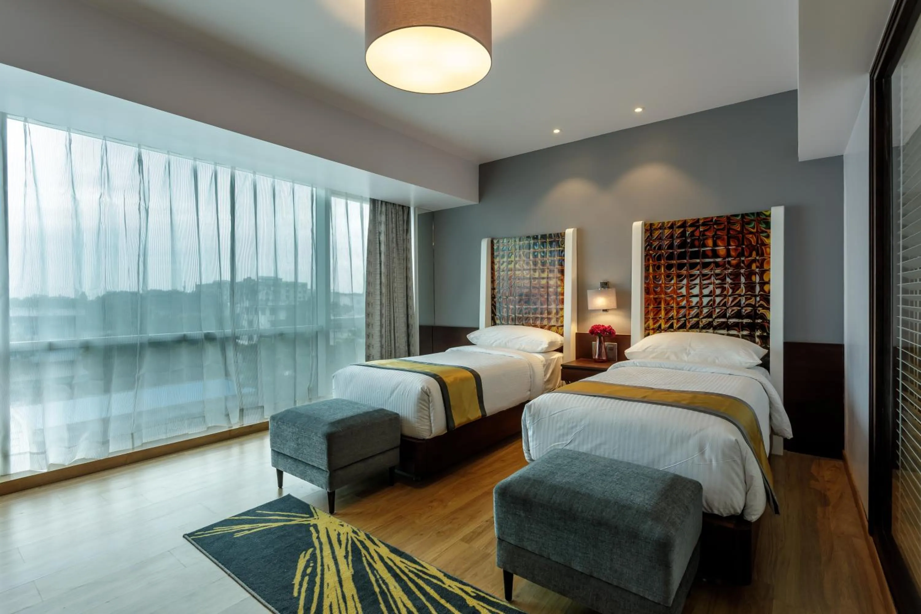 Bed in Svenska Design Hotel Kakinada