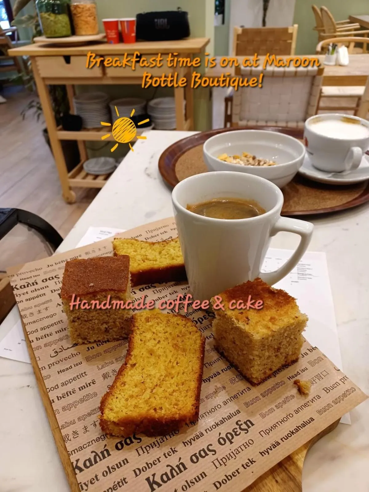 Restaurant/places to eat in The Maroon Bottle Luxury Suites