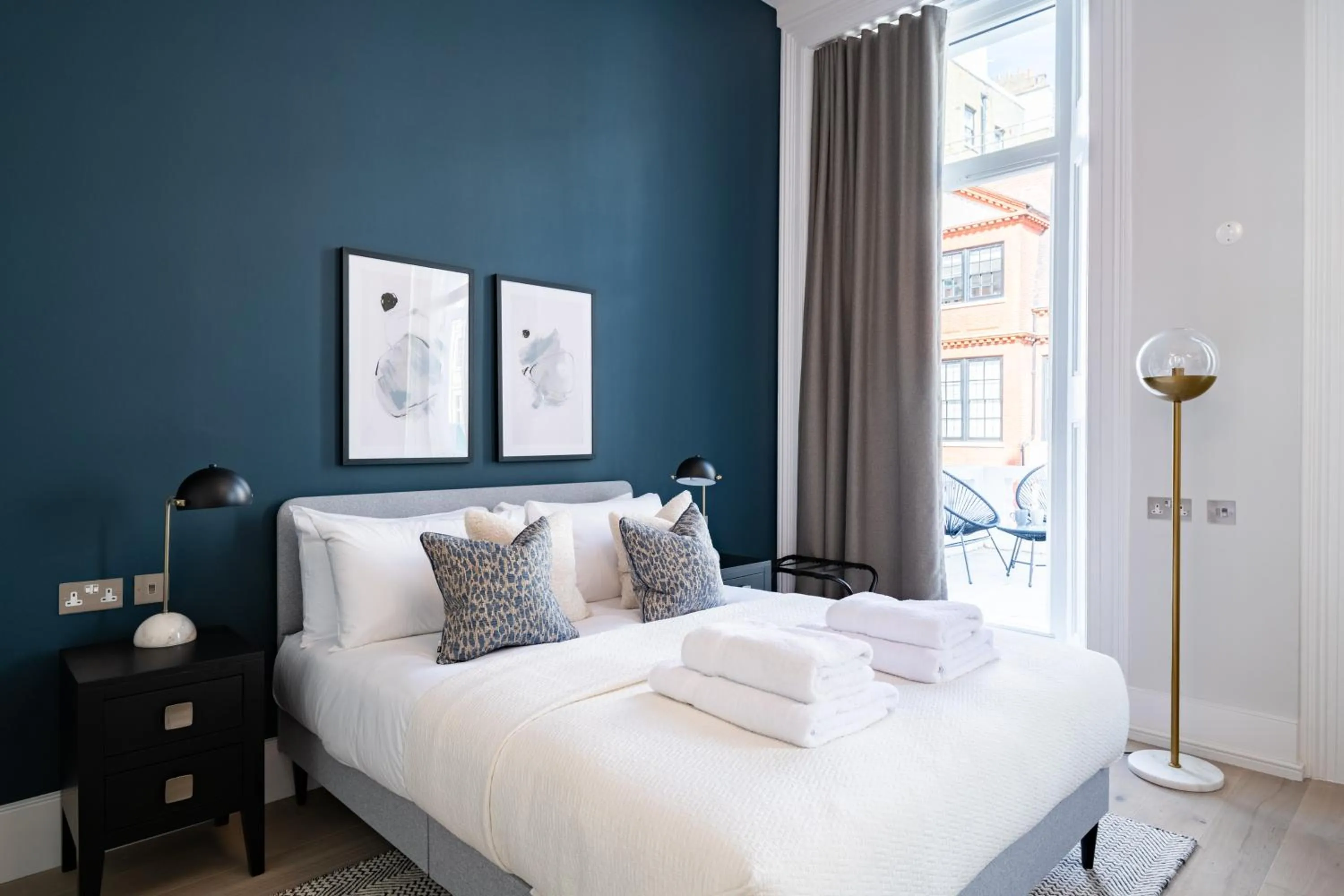 Bed in No. 2 Queensberry Place by Stayo