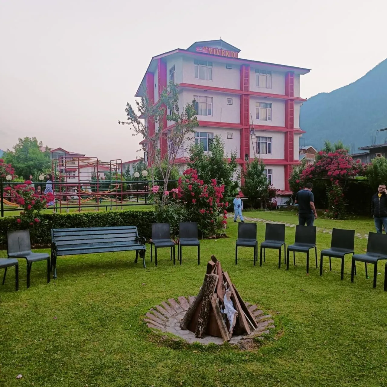 Garden in De Vivendi Resorts, Manali with 35000 Sqft Open Lawn