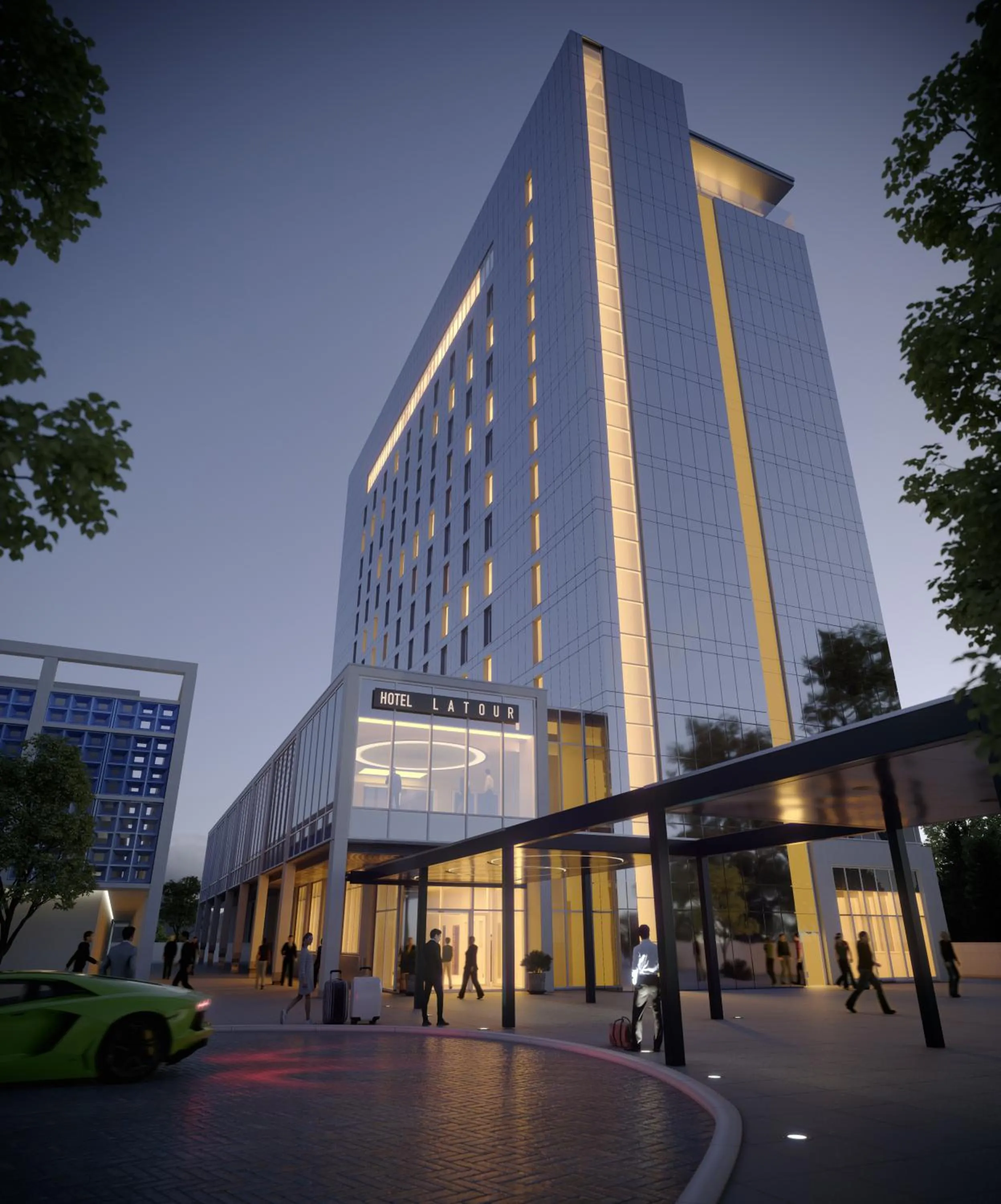 Property building in Hotel La Tour