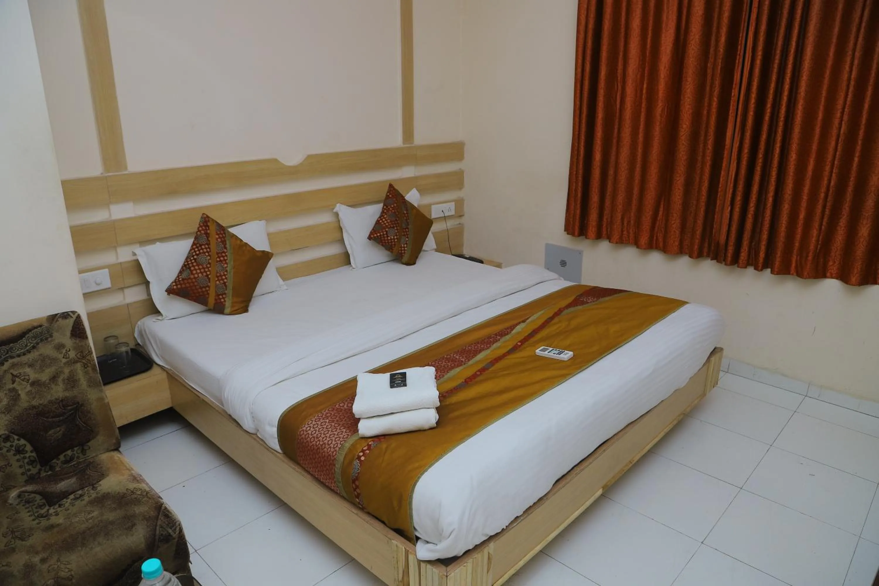 Bed in Hotel Grand Tower