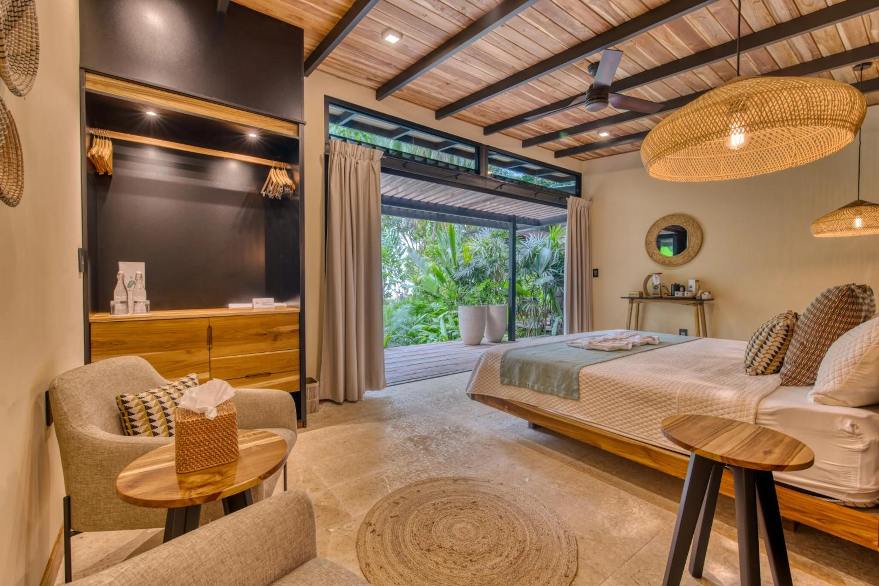 Bed in awā Beachfront Hotel