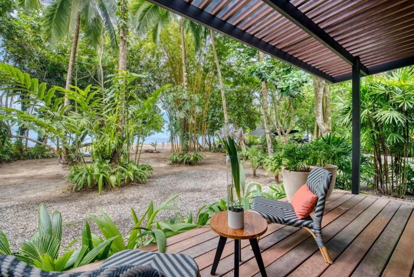 Garden view in awā Beachfront Hotel