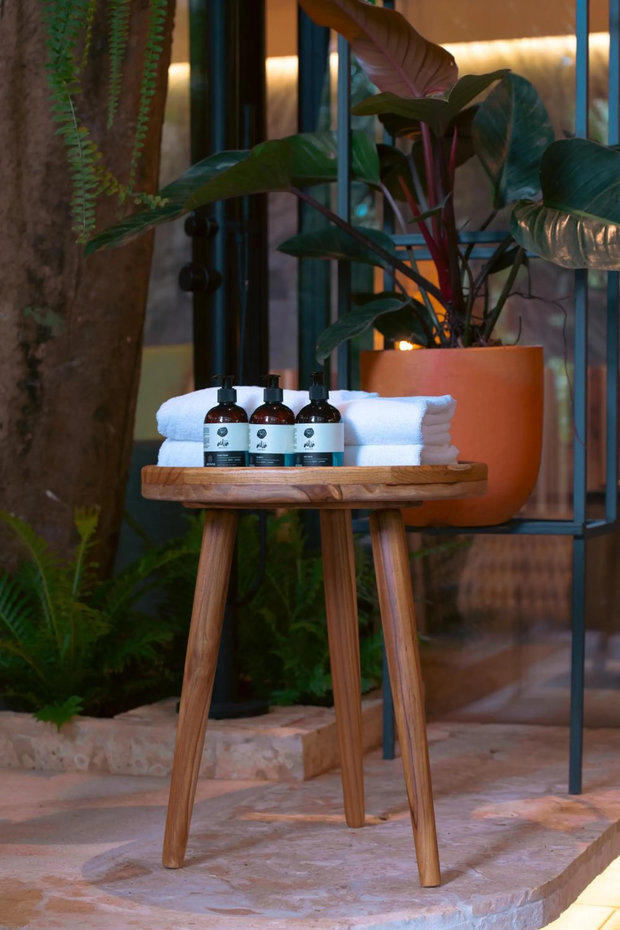 Open Air Bath in awā Beachfront Hotel